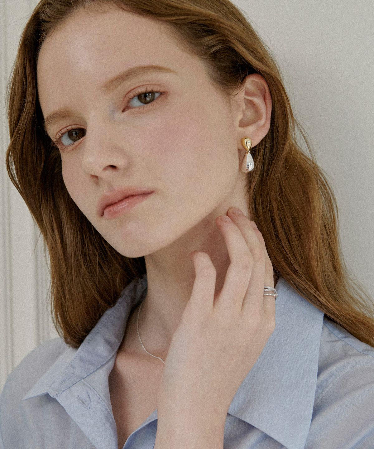 세인트스코트런던(ST.SCOTT LONDON) Glossy Drop Two-Way Earrings / STJ-EB1793CM