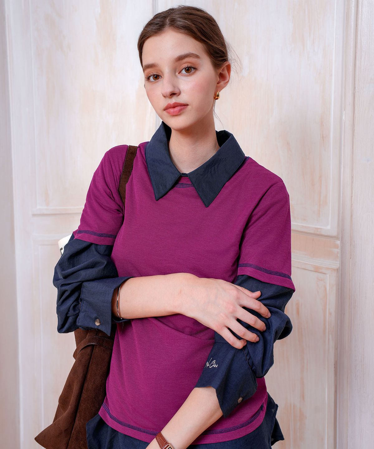 피그먼트(PIGMENT) 스티치라벨티셔츠 (YZTS2606010)