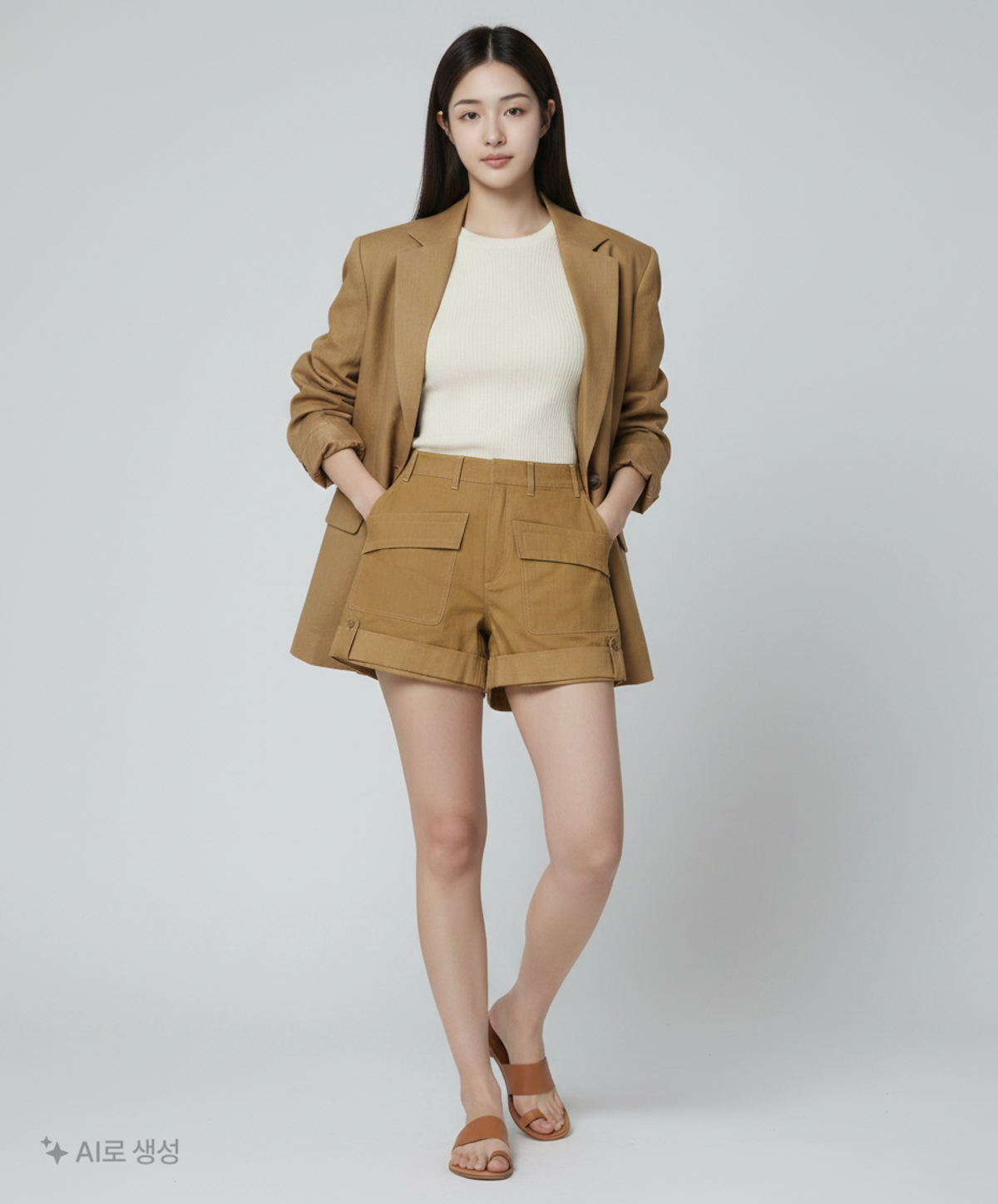 그로브(GROVE) FIELD POCKET SHORTS (BEIGE) S