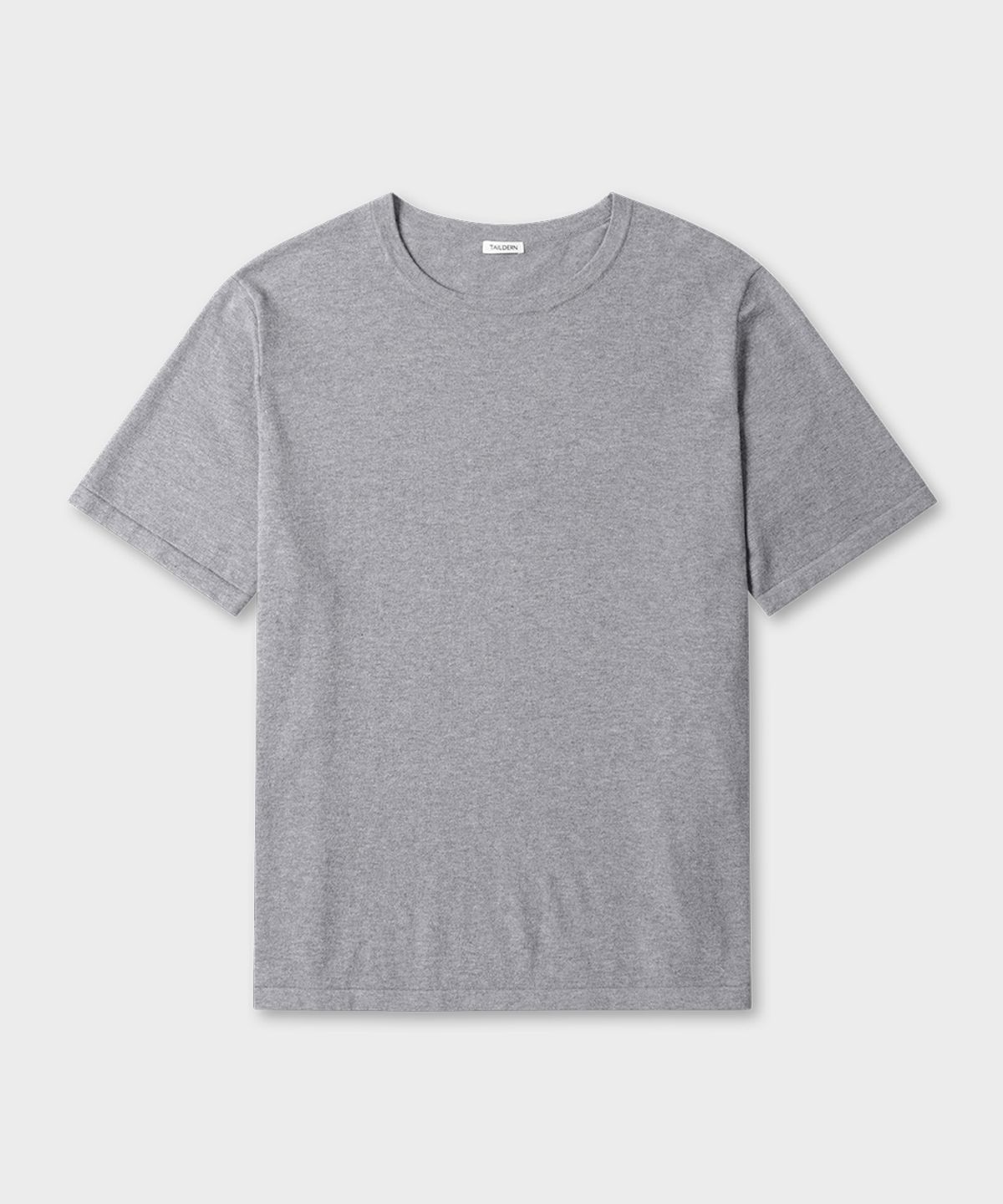 테일던(TAILDERN) Ethan Knit T-Shirts Wool Cotton Grey