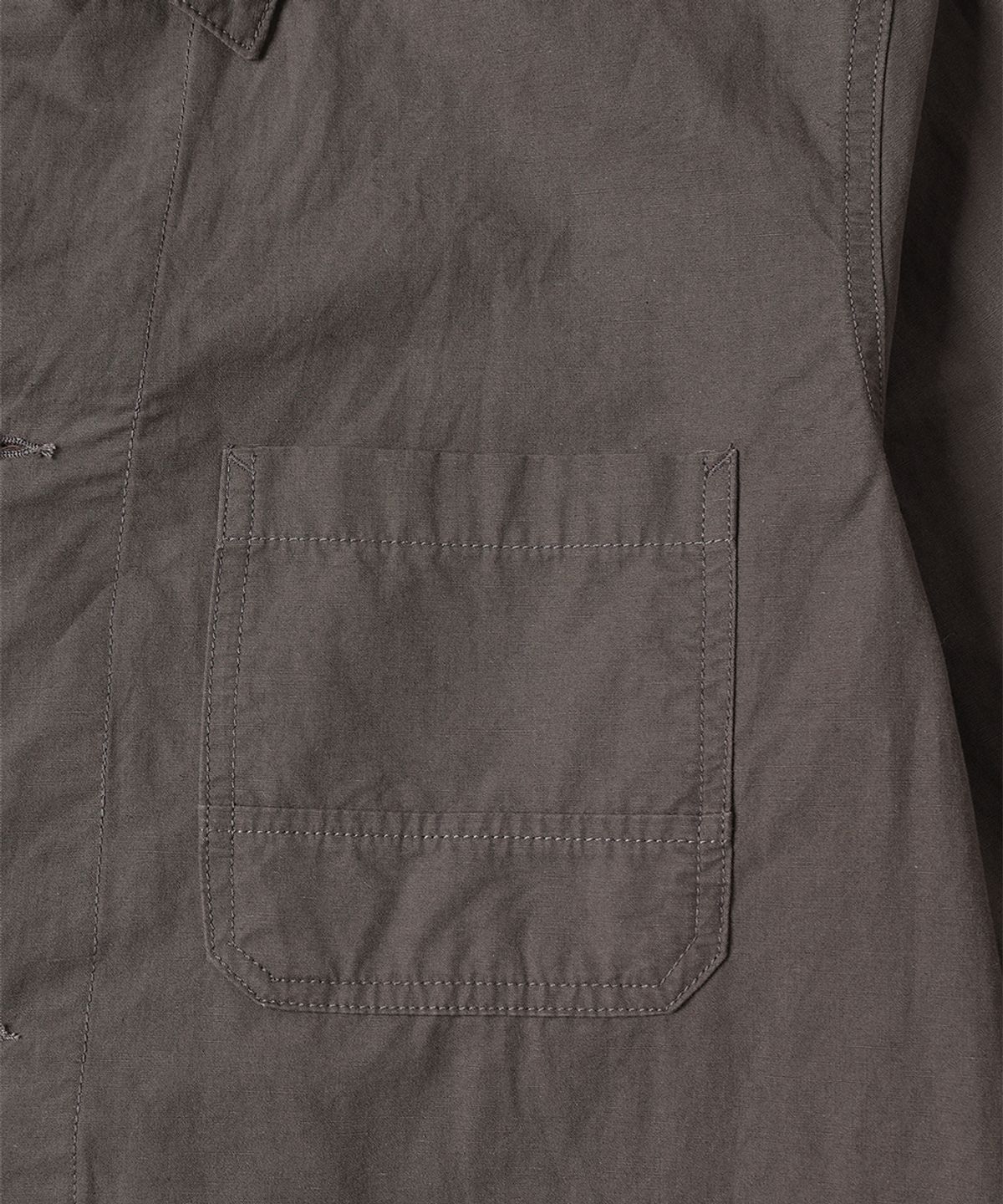 테일던(TAILDERN) Bill Chore Jacket Cotton Linen Brown