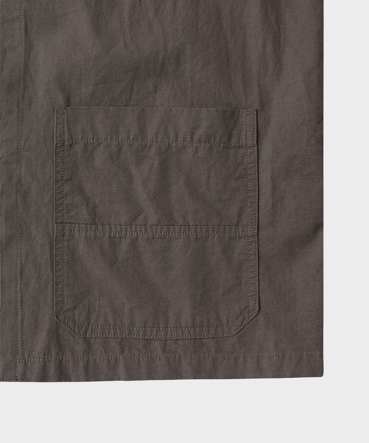 테일던(TAILDERN) Bill Chore Jacket Cotton Linen Brown
