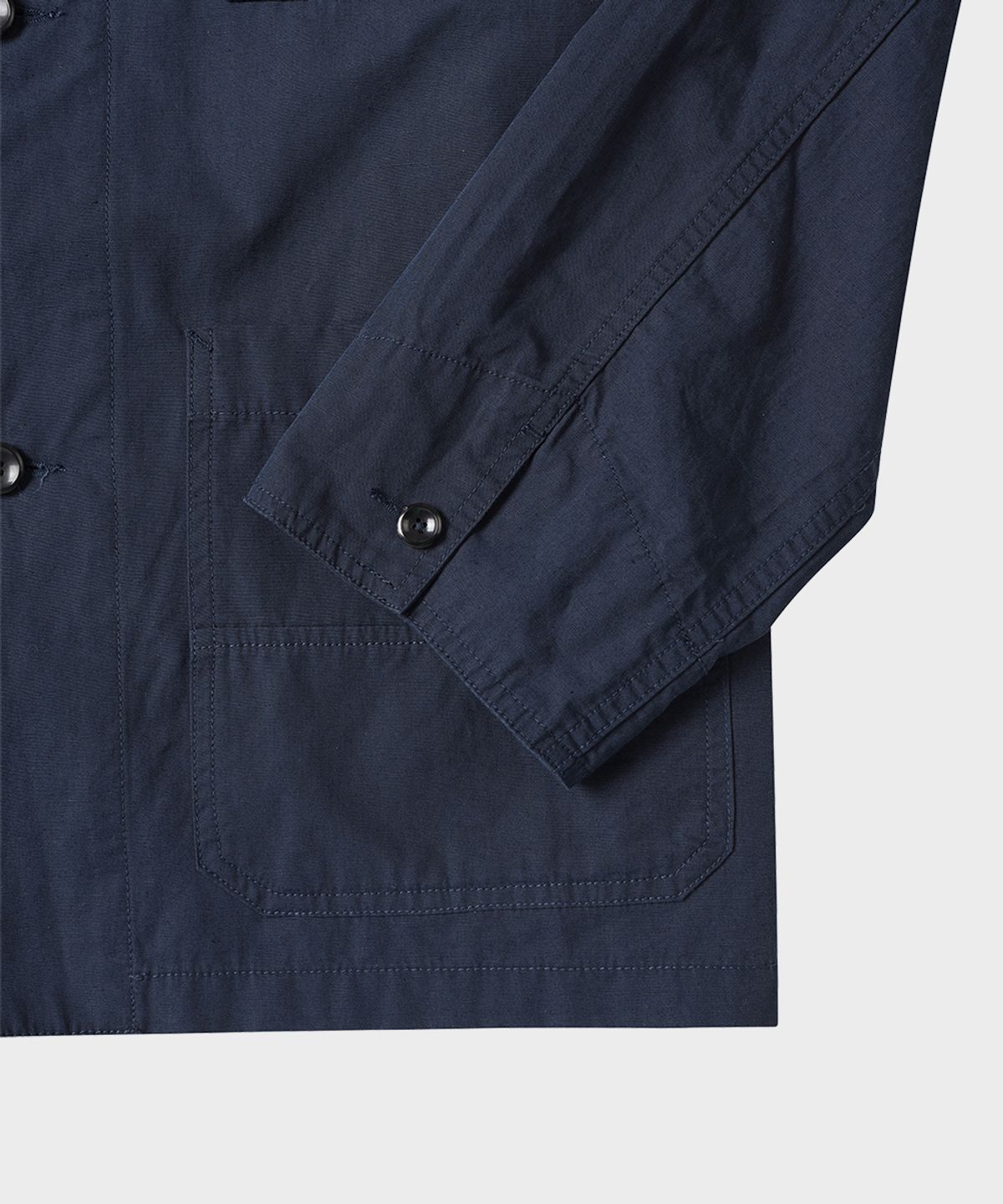 테일던(TAILDERN) Bill Chore Jacket Cotton Linen Navy