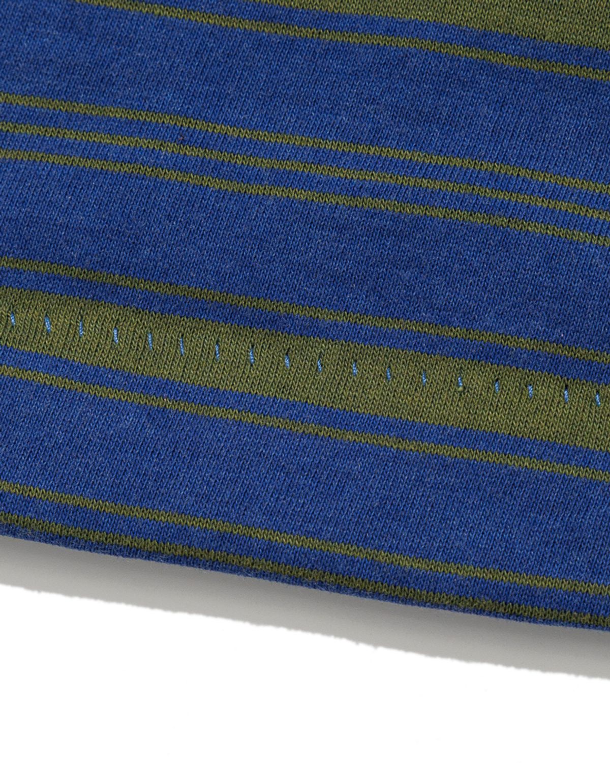 모아(MOAA) Multi-Stripe Single-Stitch T-Shirt (NAVY)
