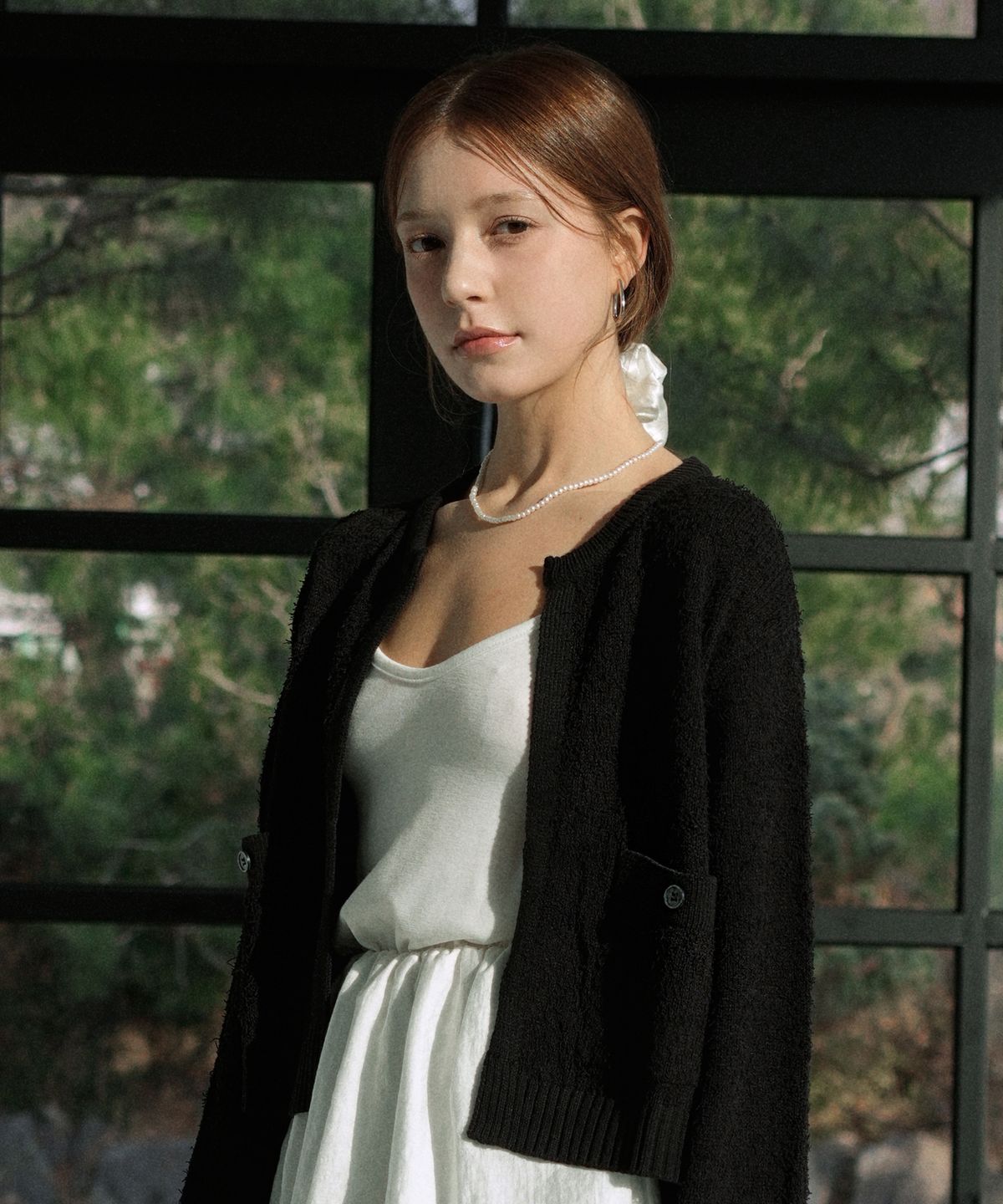 블레티(VLETI) Open Pocket Knit Cardigan (Black)