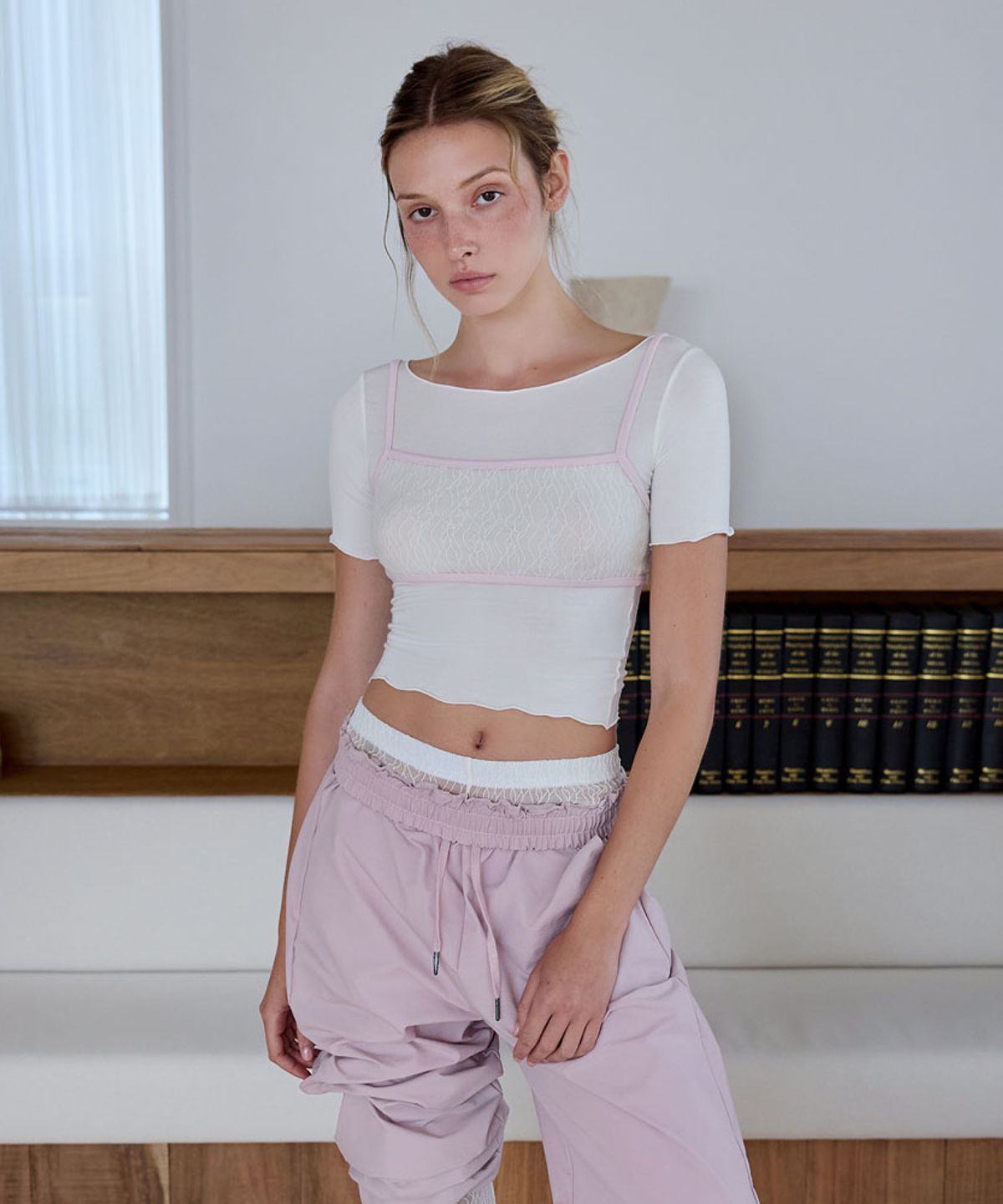 데비웨어(DEVIWEAR) 아델 레이스 브라렛 DEVI-TS0061-아이보리