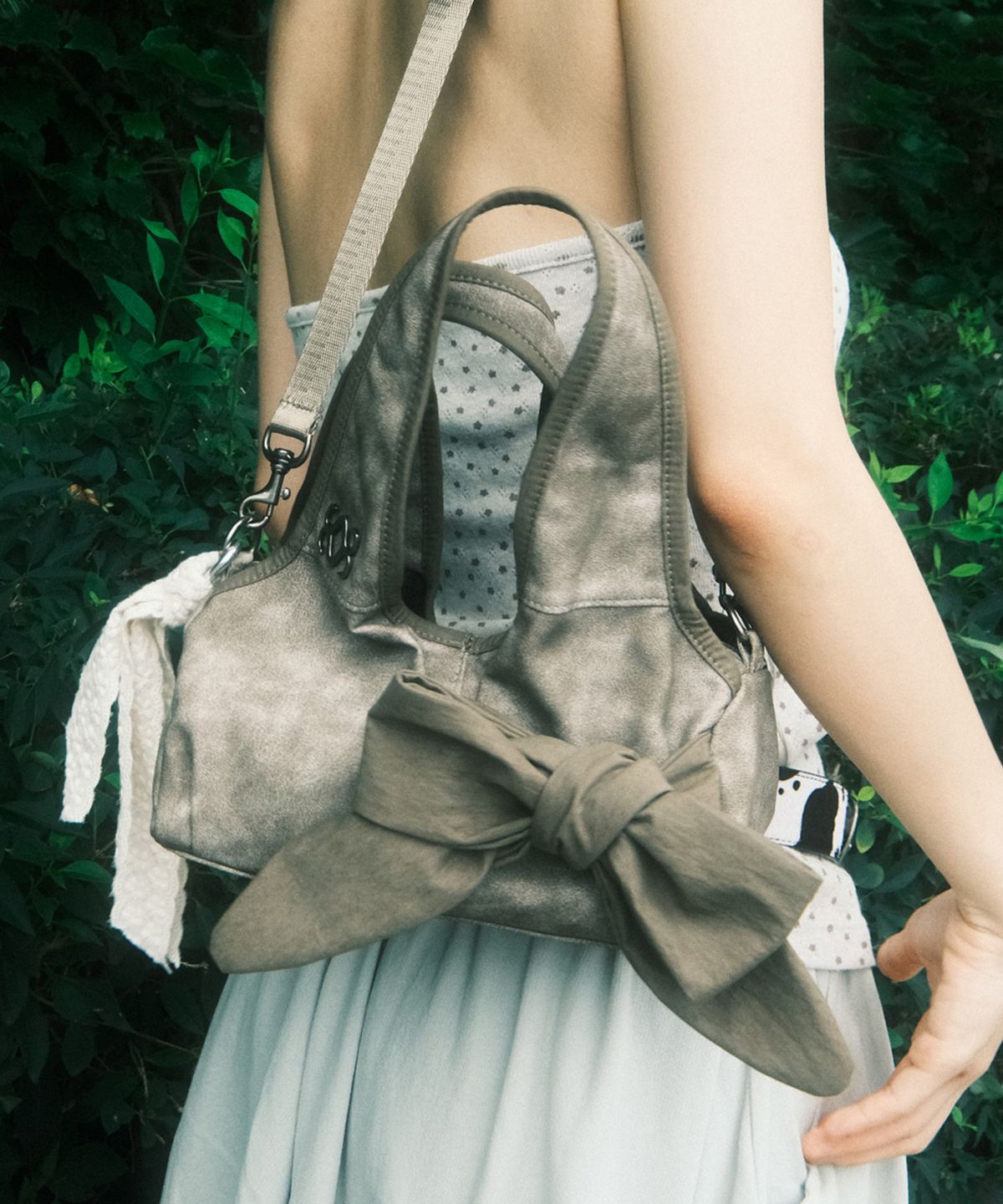 시월107(SIWL107) Baby Bow Bag (Earth)