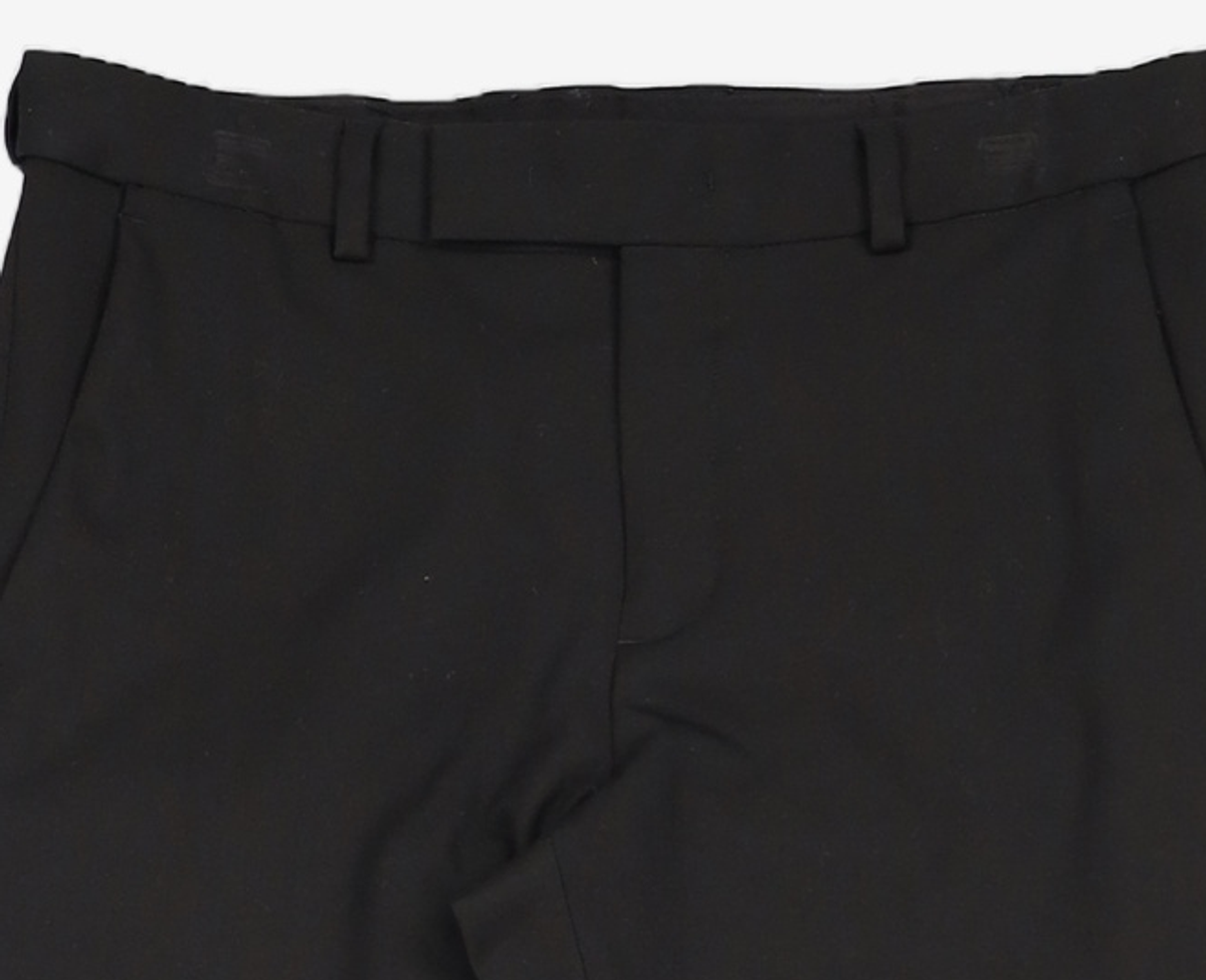 무신사 스탠다드(MUSINSA STANDARD) 스키니 히든 밴딩 크롭 슬랙스 [블랙] 30