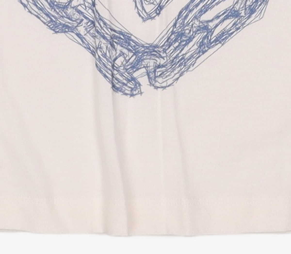 메종미네드(MAISON MINED) (W) DOODLE HEART RINGER HALF T WHITE M