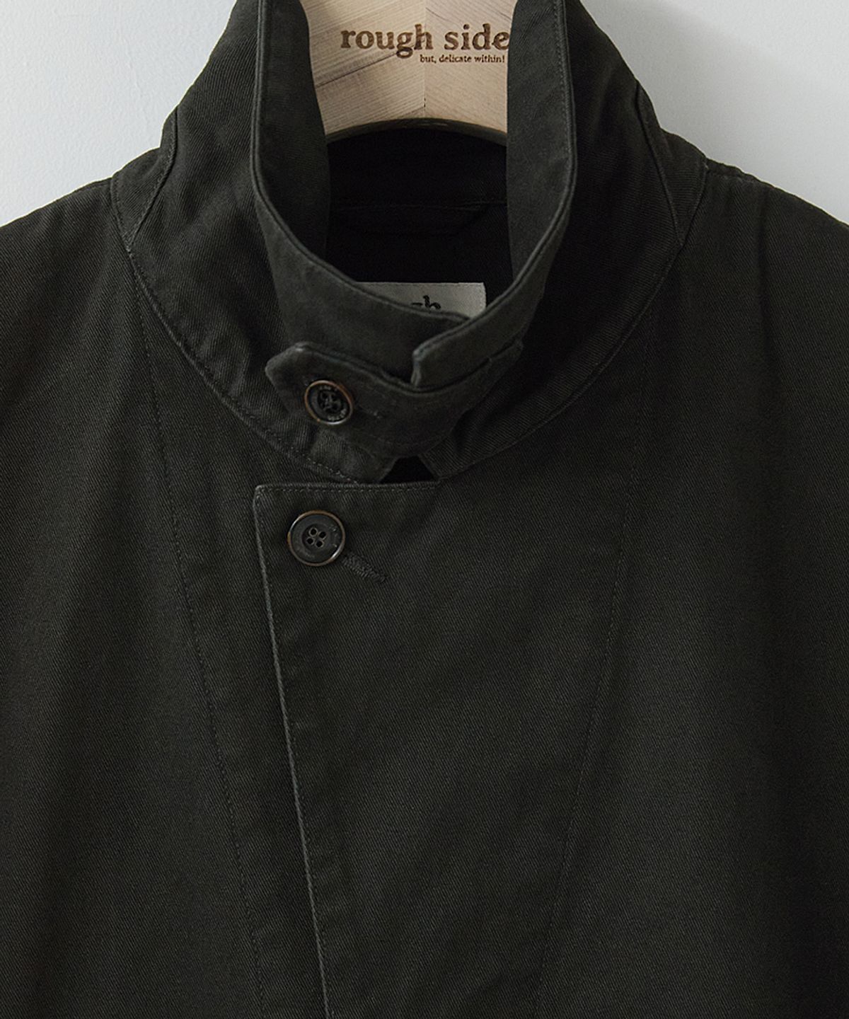 러프사이드(ROUGHSIDE) Officer Coat Charcoal