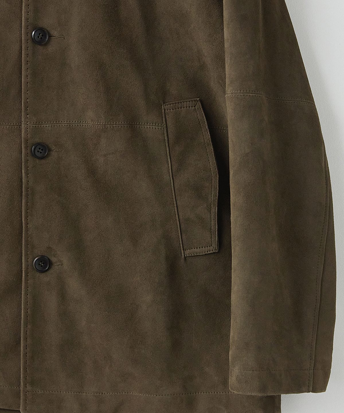 러프사이드(ROUGHSIDE) Suede Over Jacket Tan