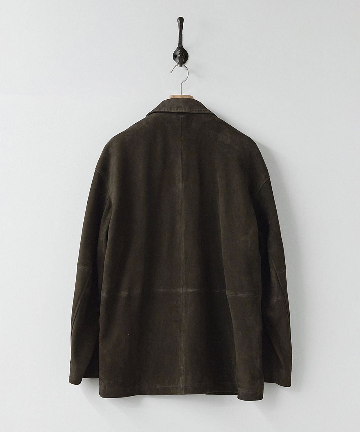 러프사이드(ROUGHSIDE) Suede Over Jacket Dark Brown