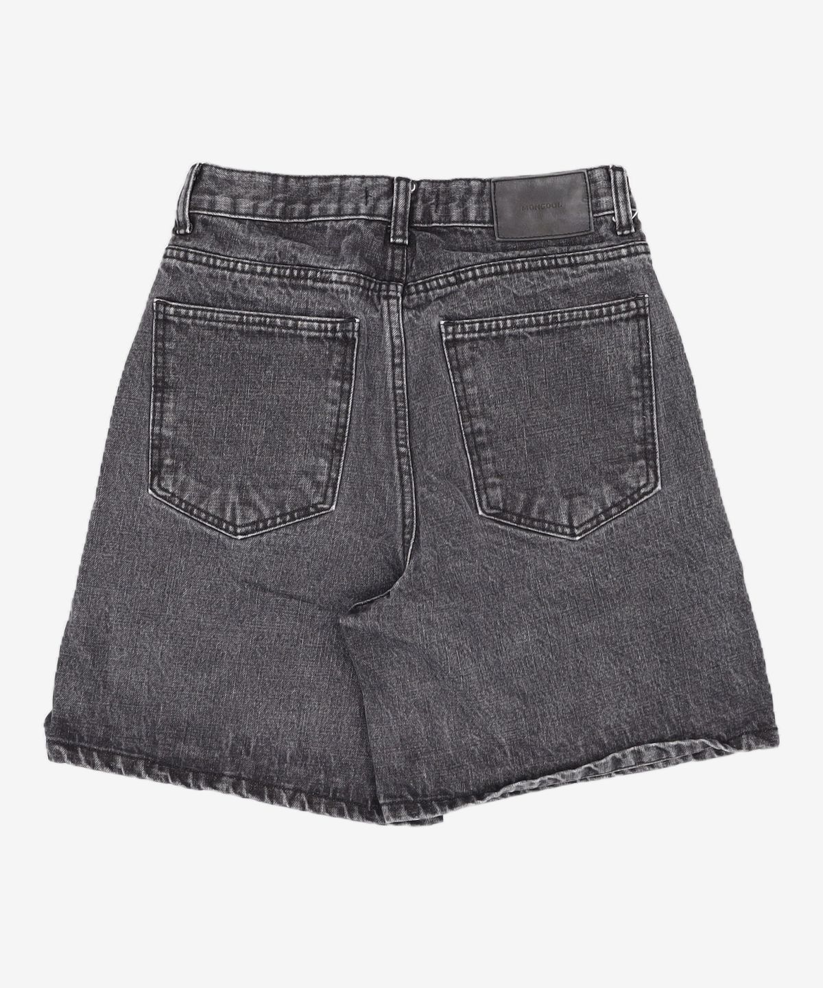 몽돌(MONGDOL) 데님 하프 팬츠 블랙 MDPT017BLACK M