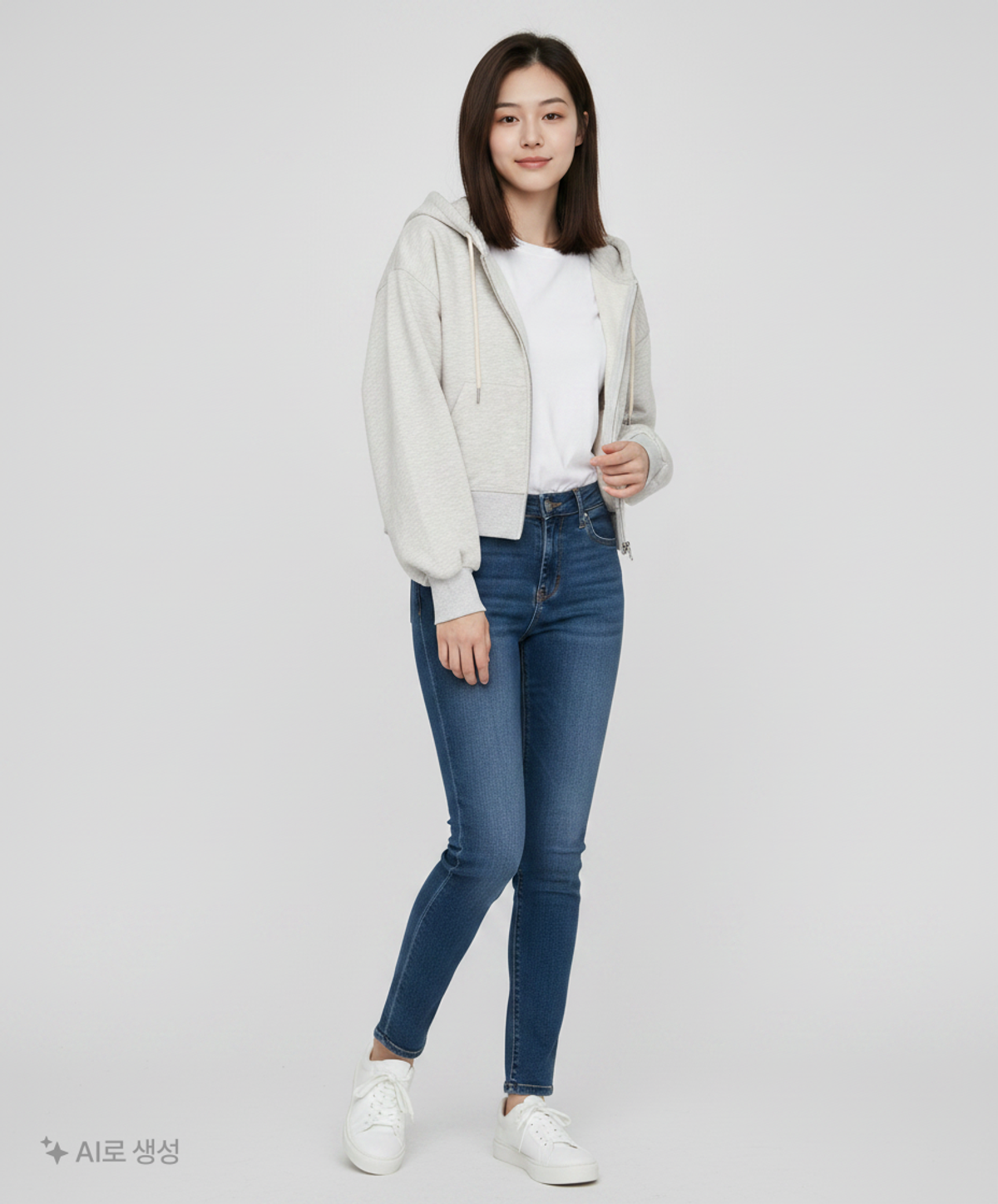 스파오(SPAO) 후드 집업 S