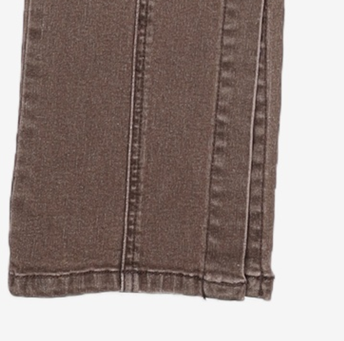 솔티페블(SALTY PEBBLE) SLIT SLIM JEAN [BROWN] 2
