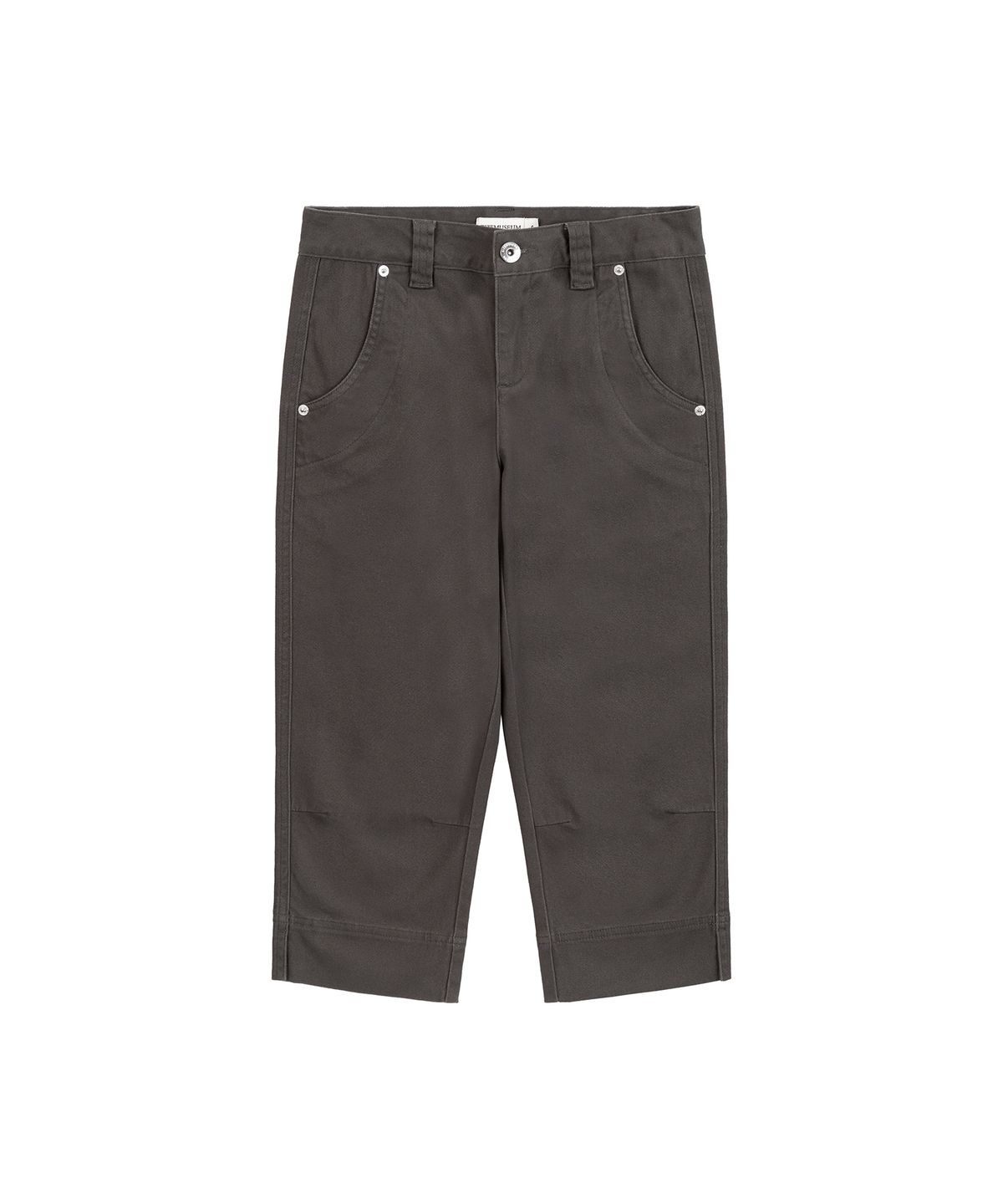 지제뮤지엄(ZIZEMUSEUM) SLIT CAPRI COTTON PANTS (CHARCOAL)