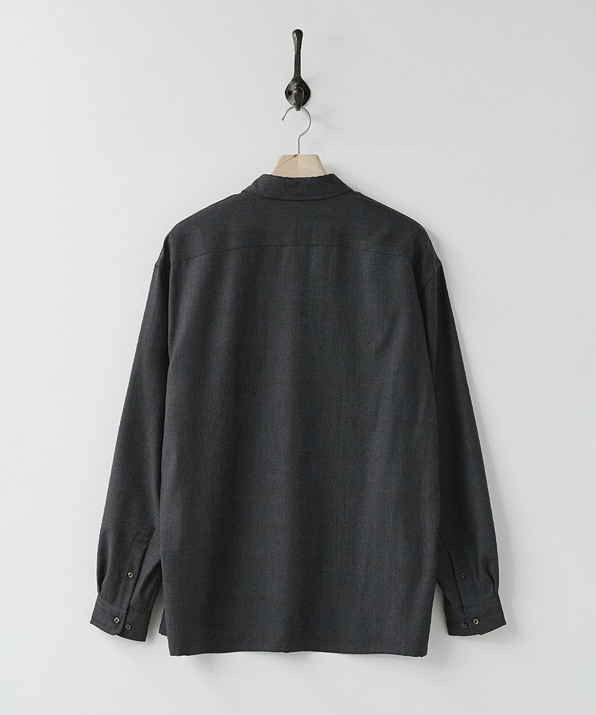 러프사이드(ROUGHSIDE) Sleek Shirt Black Grid