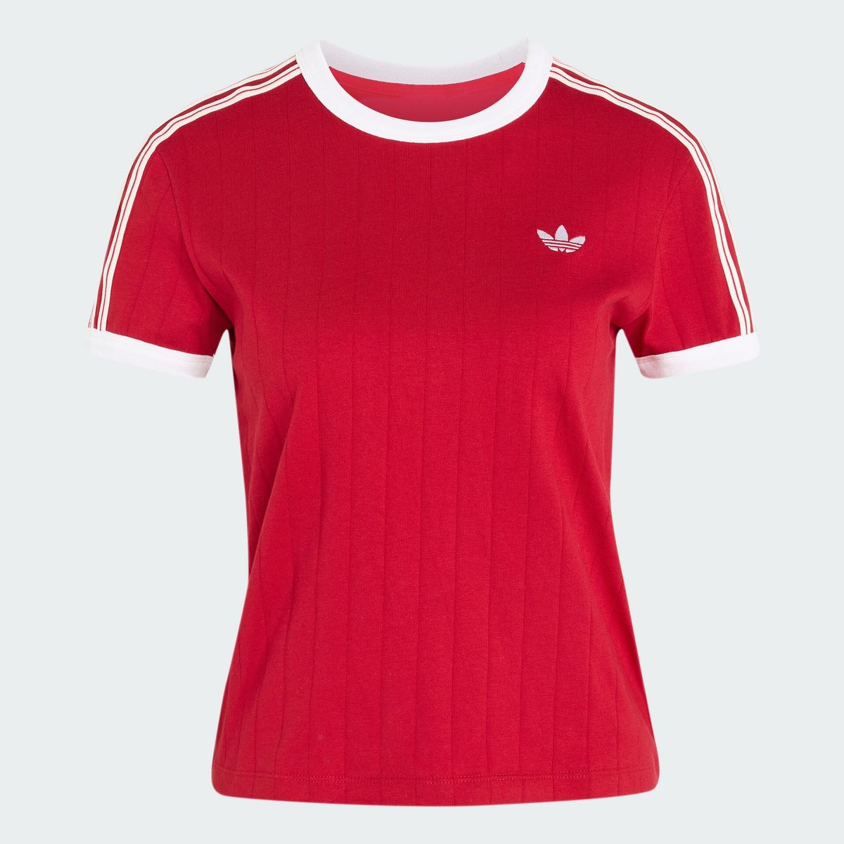 아디다스(ADIDAS) 핀스트라이프 쇼트 슬리브 슬림 티 KS9993
