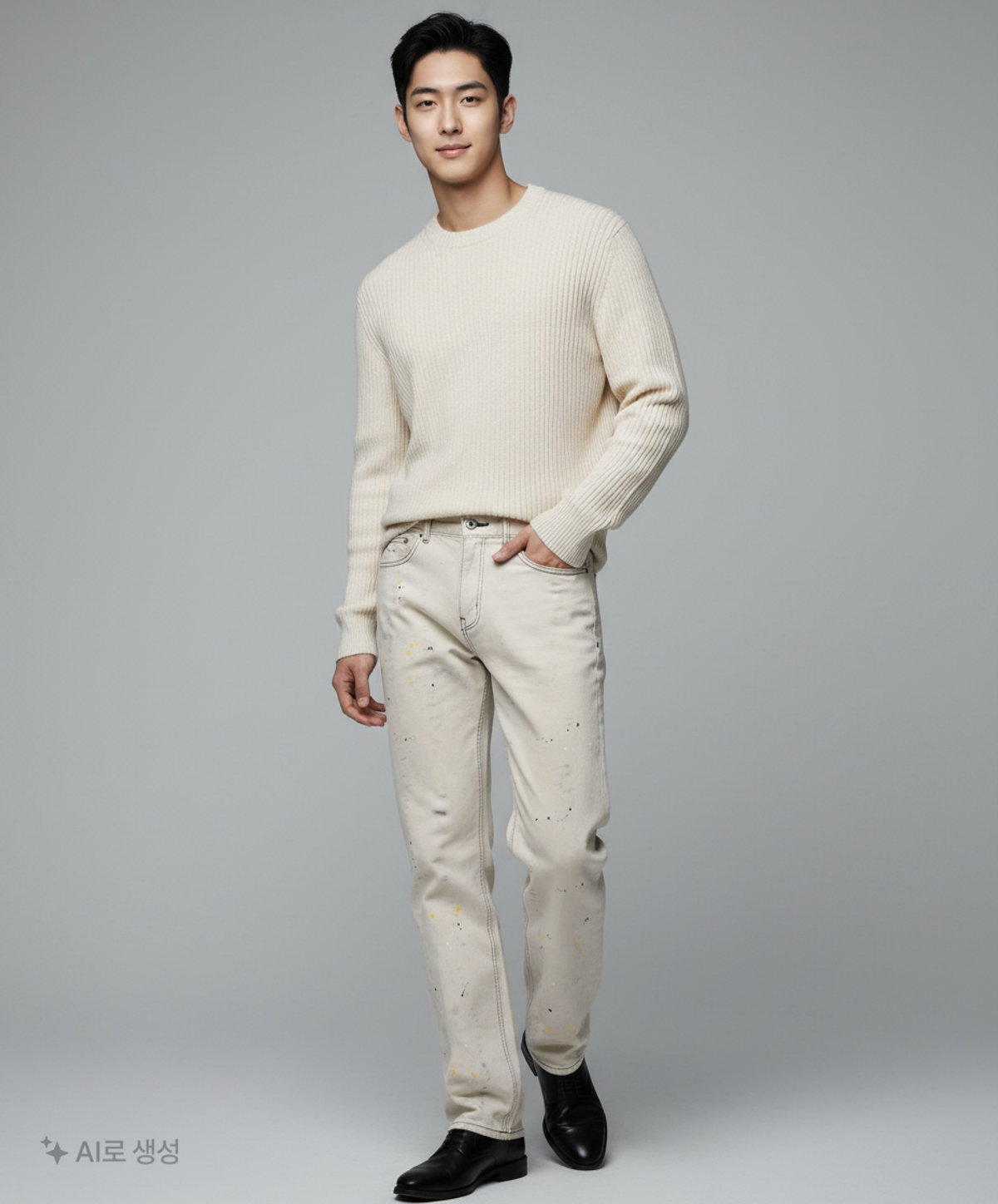 페이탈리즘(FATALISM) #0235 sunset paint jeans 48