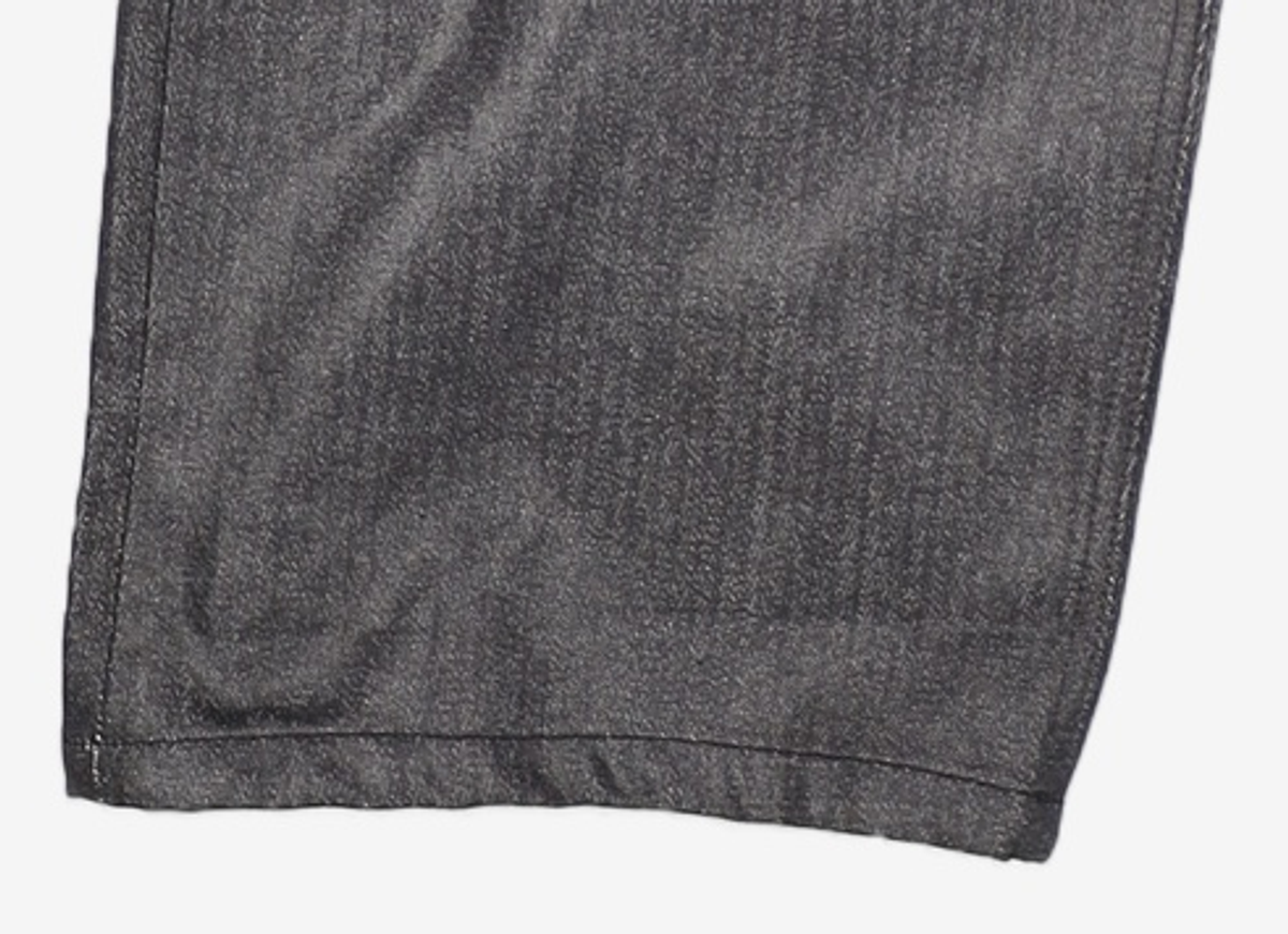 웨슬리 휴스턴(WESLEYHYUSTON) Herringbone glow wide denim pants black L