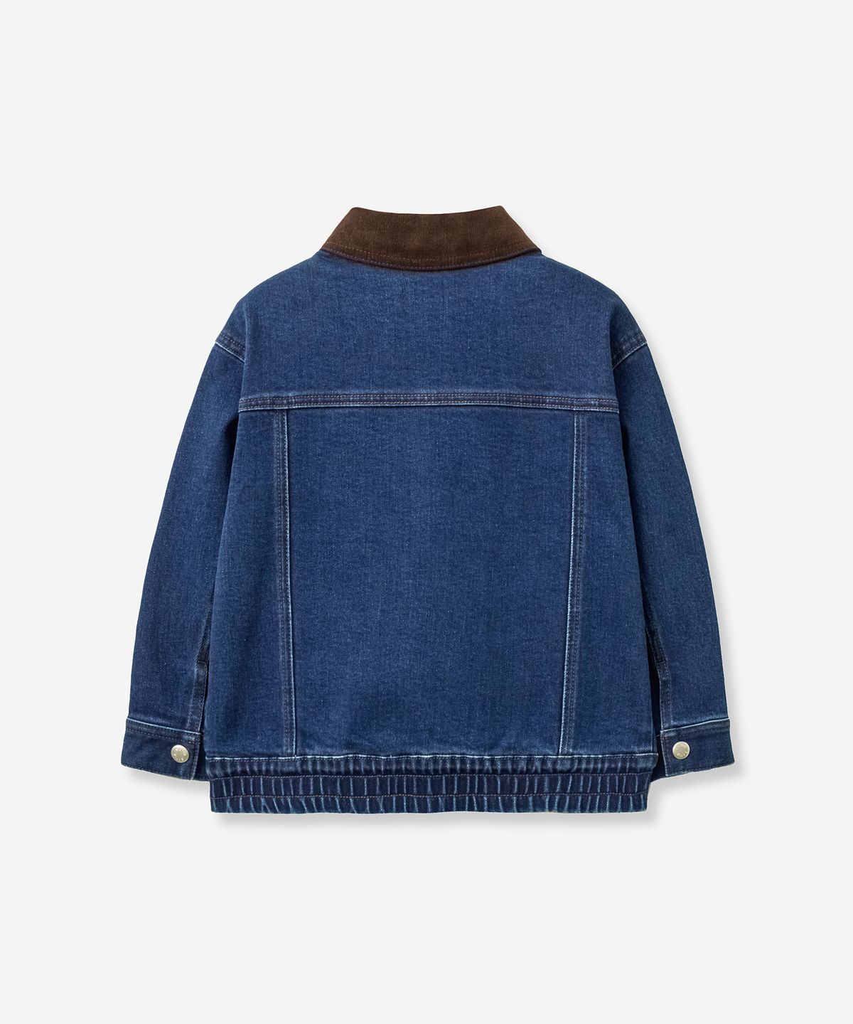 세터 키즈(SATUR KIDS) (K) 코듀로이 칼라 데님 자켓 딥 블루