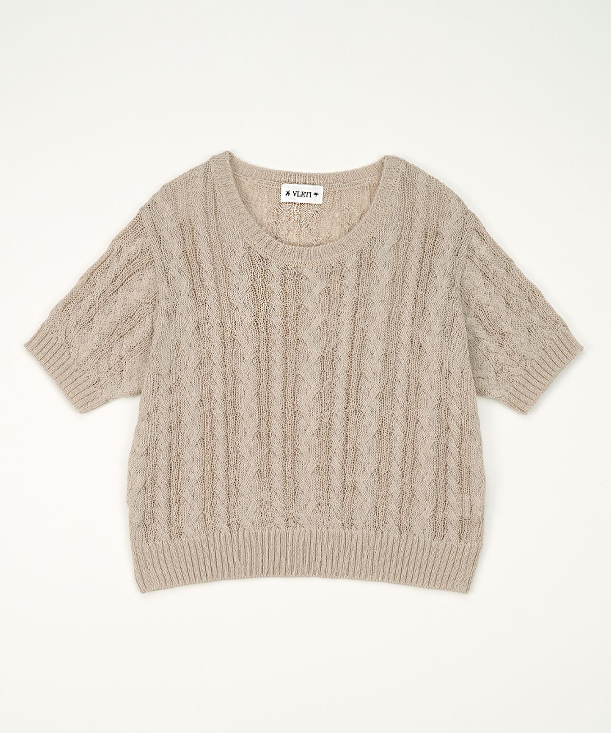 블레티(VLETI) Summer Round Cable Half knit (Beige)