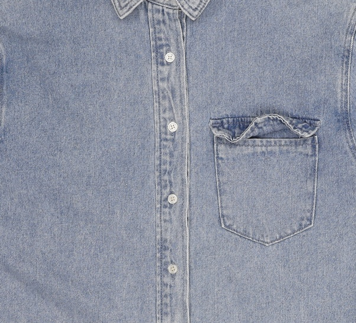미쏘(MIXXO) 데님 벨티드 셔츠 MIWYWB917J S