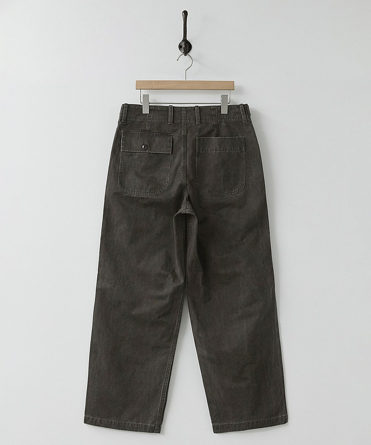 러프사이드(ROUGHSIDE) Downhill Belted Pants Dark Brown