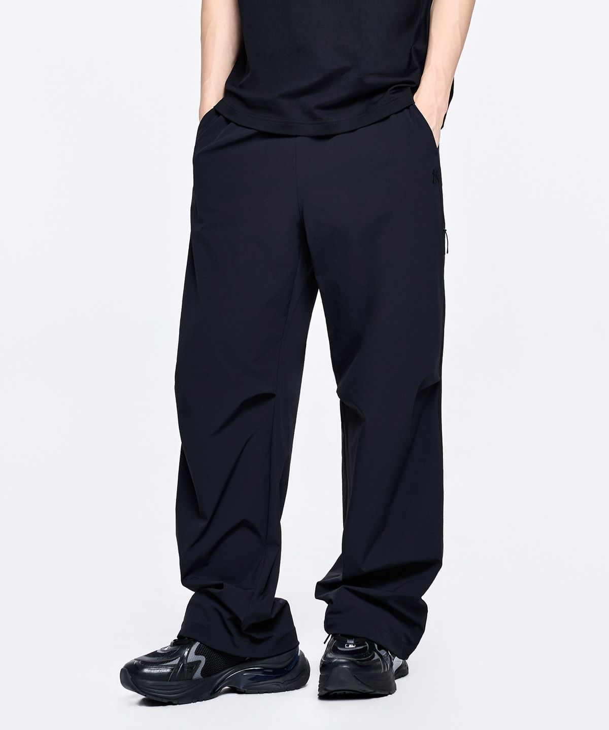 엠엘비(MLB) 베이직 스트레치 와이드 팬츠 NY (Black)