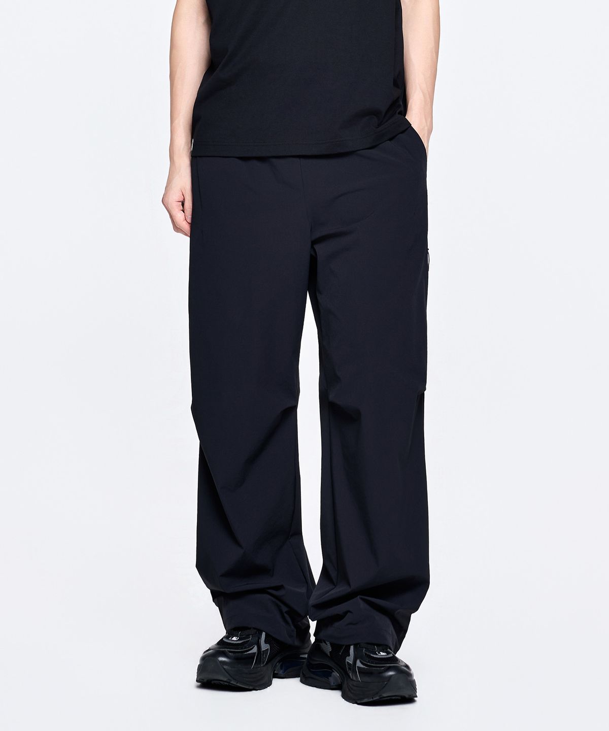 엠엘비(MLB) 베이직 스트레치 와이드 팬츠 NY (Black)