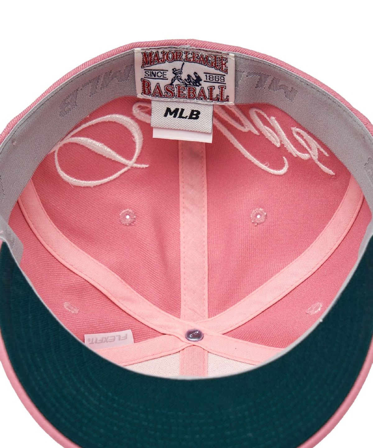 엠엘비(MLB) 시그니처 컬시브 스트럭쳐 볼캡 LA (Pink)