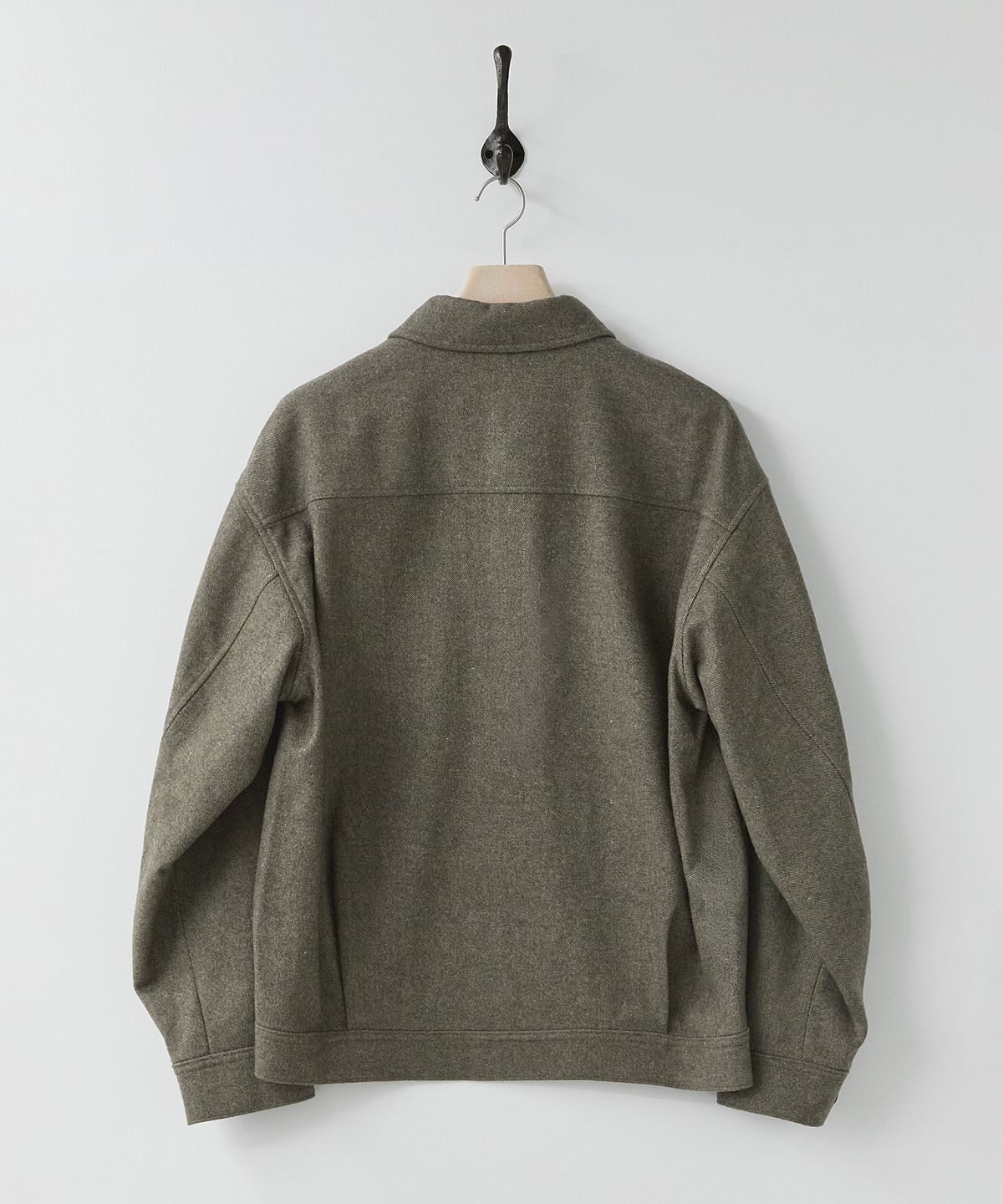 러프사이드(ROUGHSIDE) Wool Cabin Jacket Dark Beige