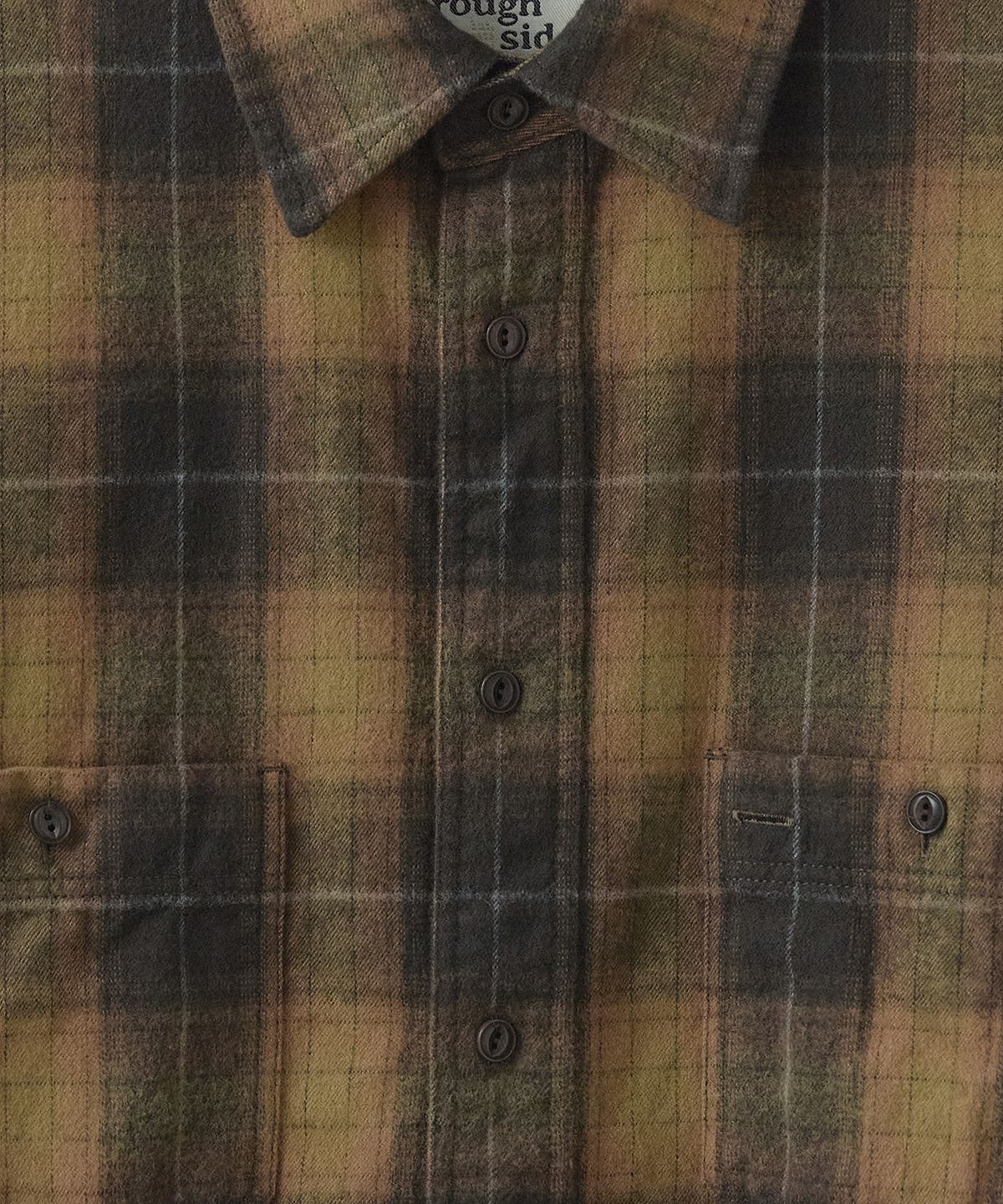 러프사이드(ROUGHSIDE) Craft Shirt Ginger Tartan Check