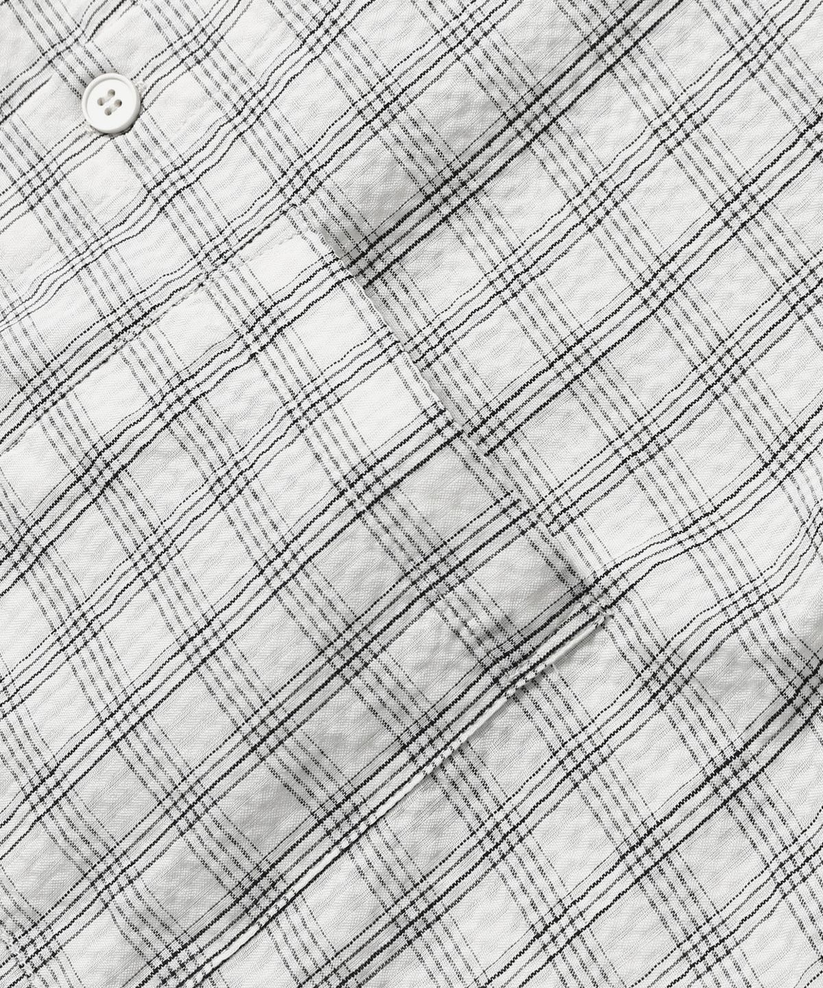 애드호크(ADHOC) 남성 원포켓 체크 긴팔 셔츠 (O-WHITE) (HC7LS01)