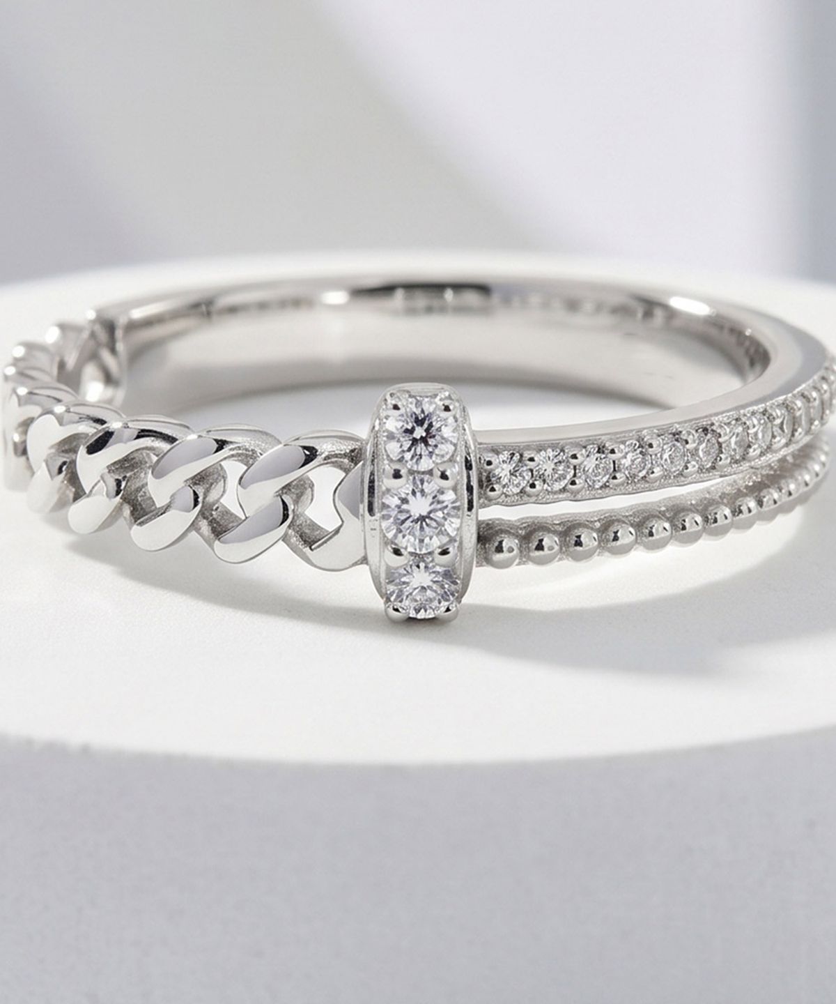 엘렌쥬얼리(HELENE JEWELRY) 실버 Silver 925 다이너스티 라인 미스 링 은 반지