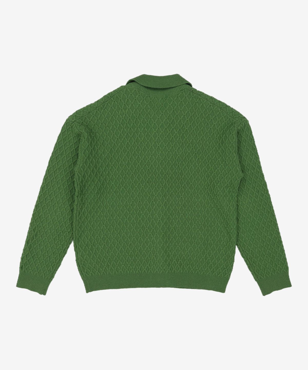 메종미네드(MAISON MINED) WAFFLE COLLAR CARDIGAN GREEN M