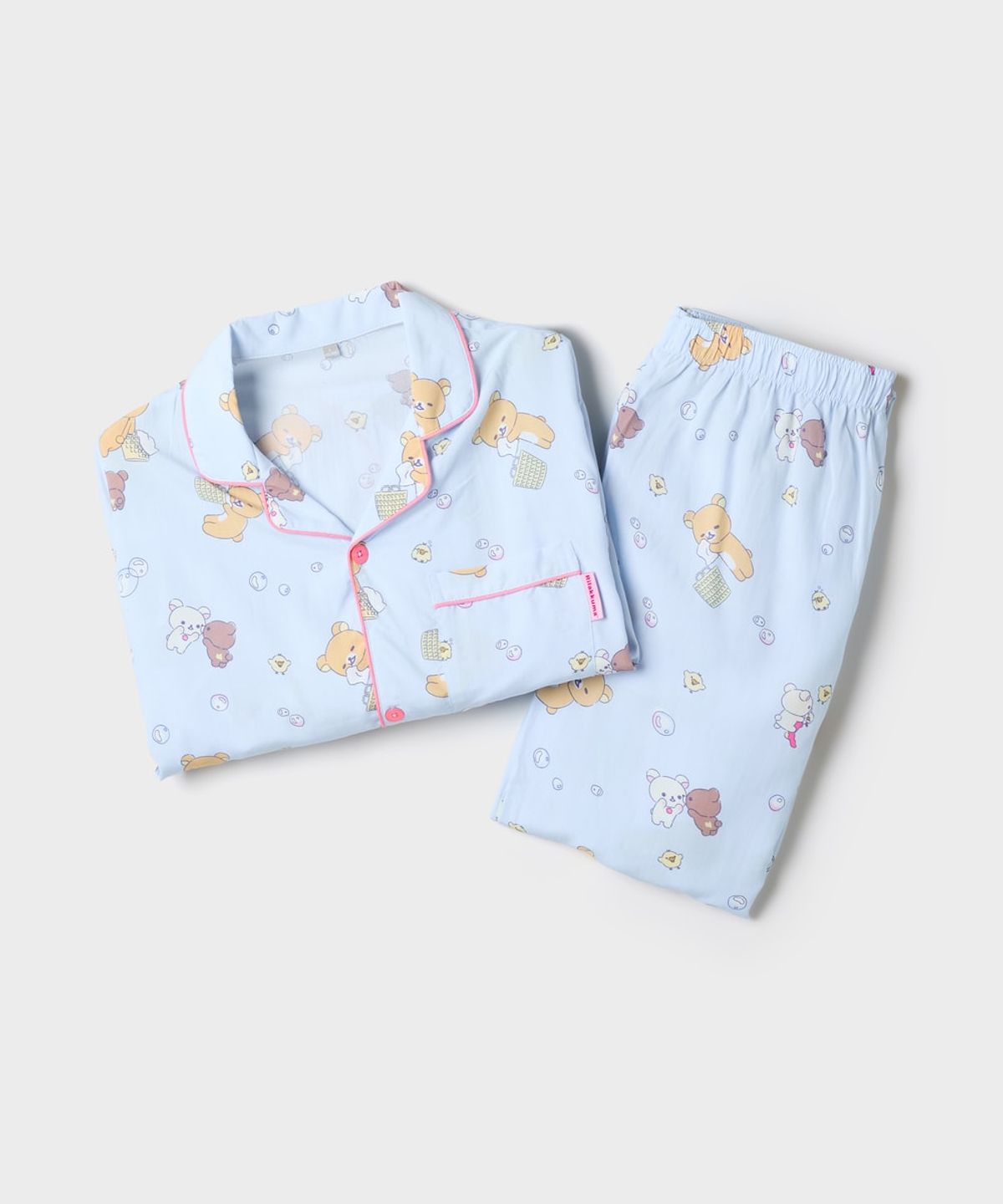 스파오(SPAO) [리락쿠마] 긴팔 파자마(Light Blue)_SPPPG49U06