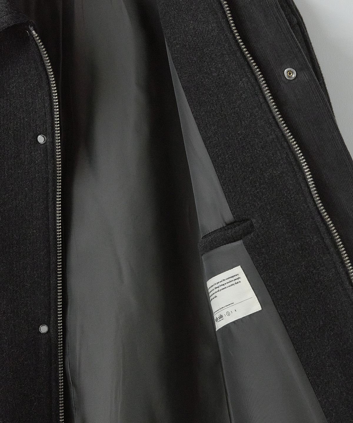 러프사이드(ROUGHSIDE) Range Coat Ash Black