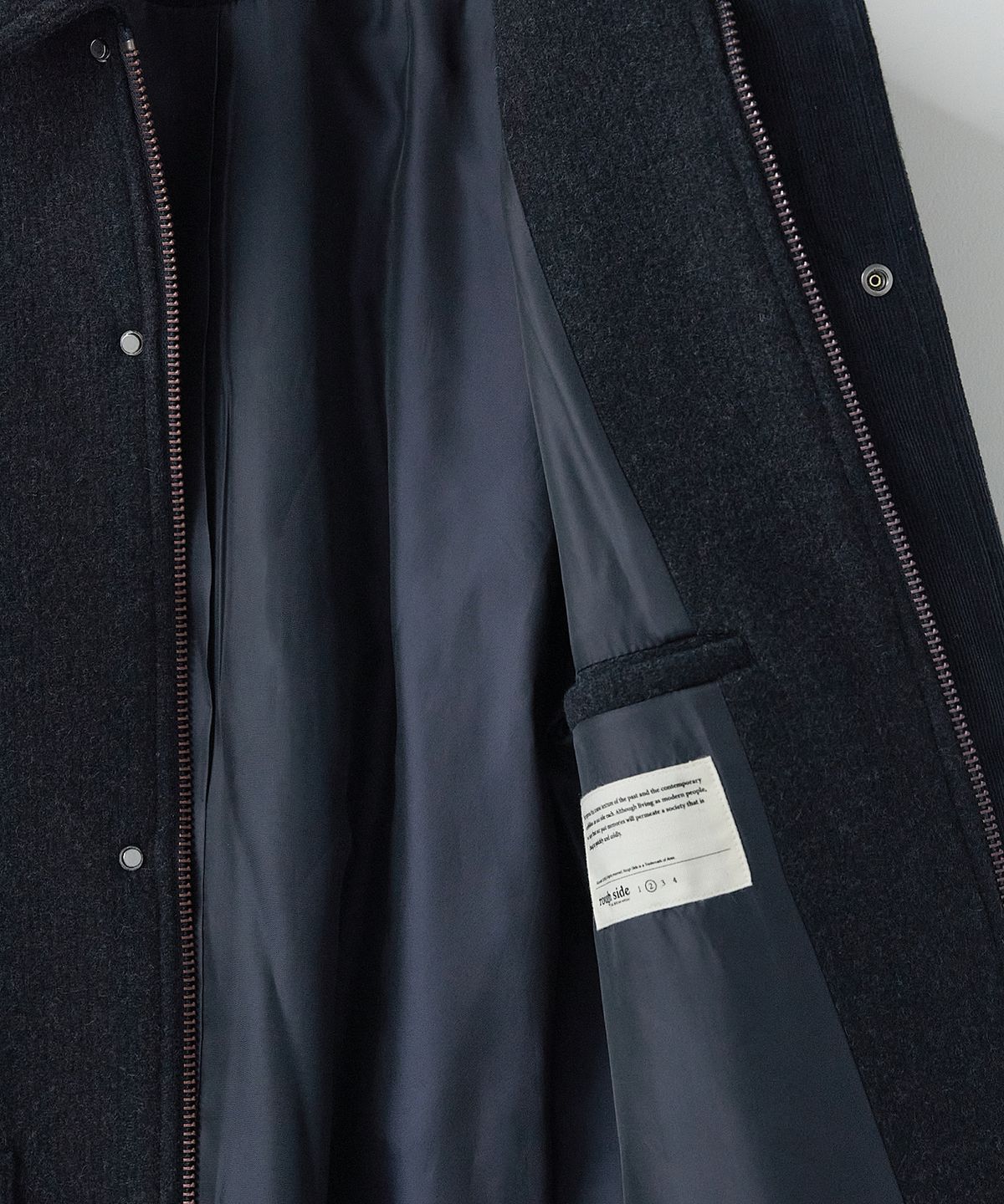러프사이드(ROUGHSIDE) Range Coat Dark Navy