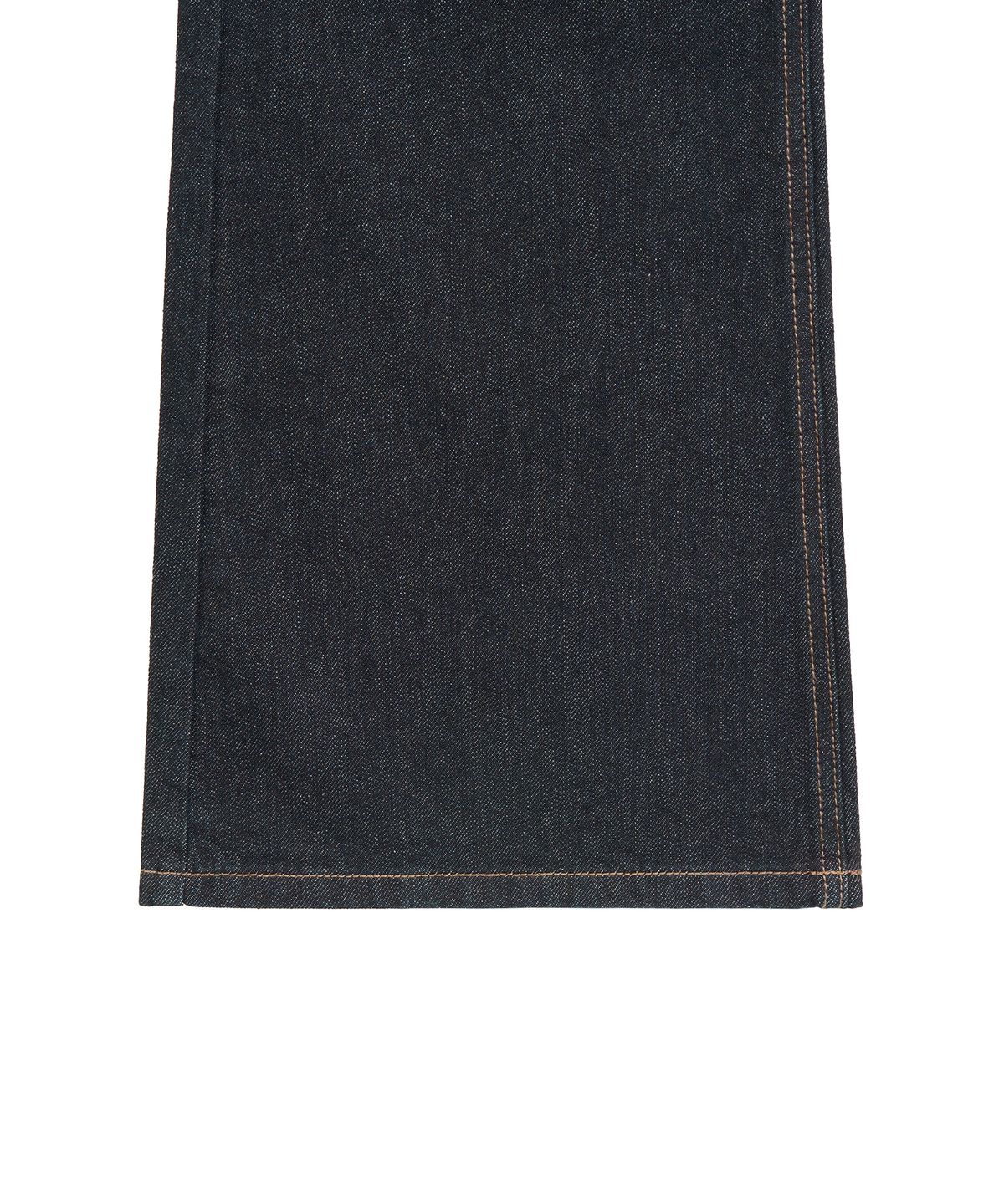 페플리(PEPLEE) Flap Boots Cut Denim Pants (Indigo)