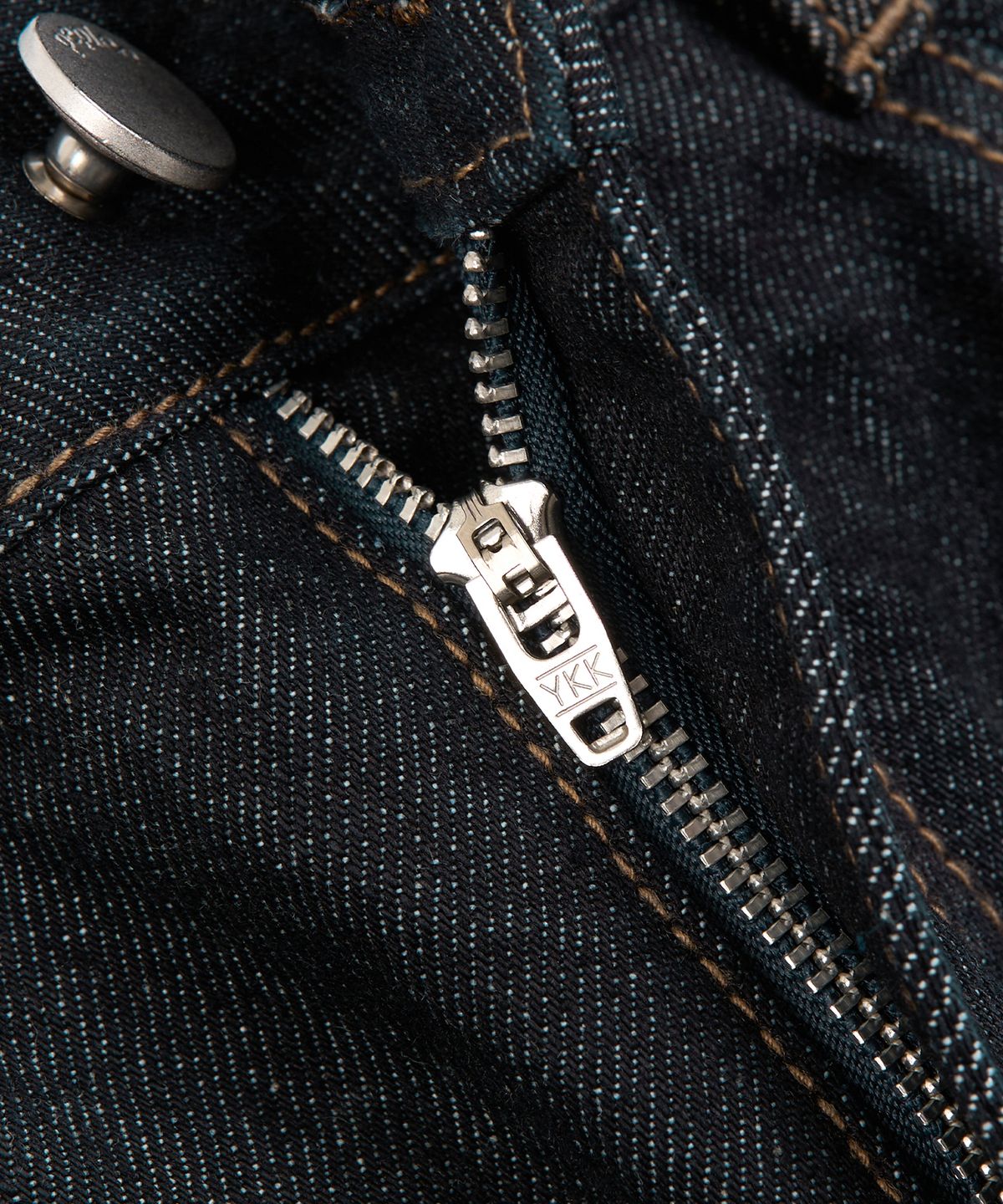 페플리(PEPLEE) Flap Boots Cut Denim Pants (Indigo)