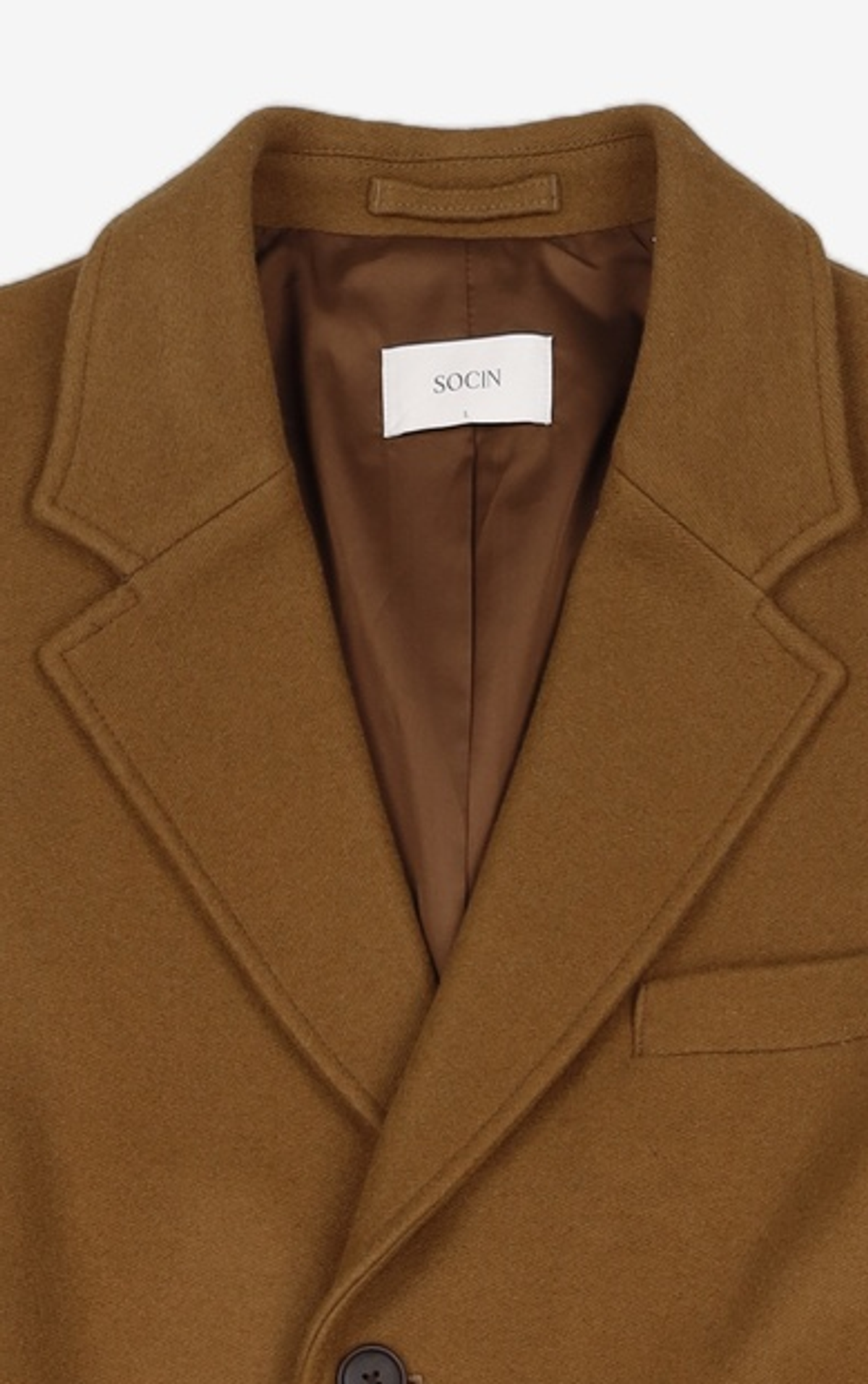 소신(SOCIN) Melton Wool Chester Coat (Camel) L