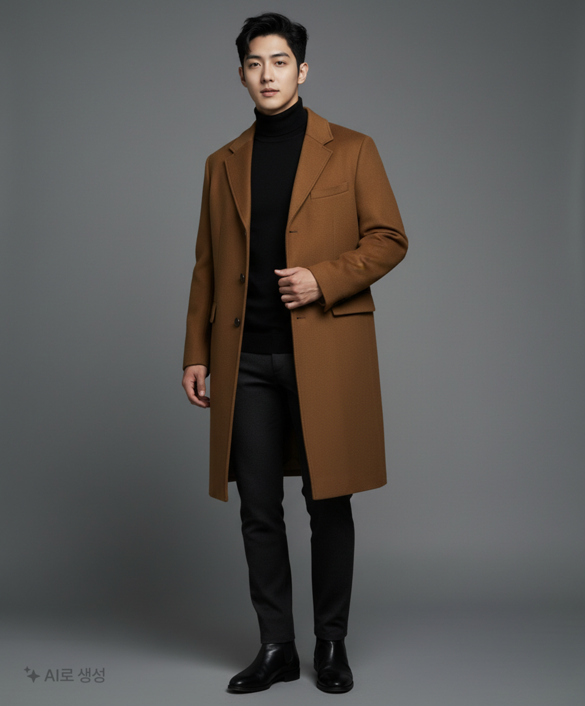 소신(SOCIN) Melton Wool Chester Coat (Camel) L