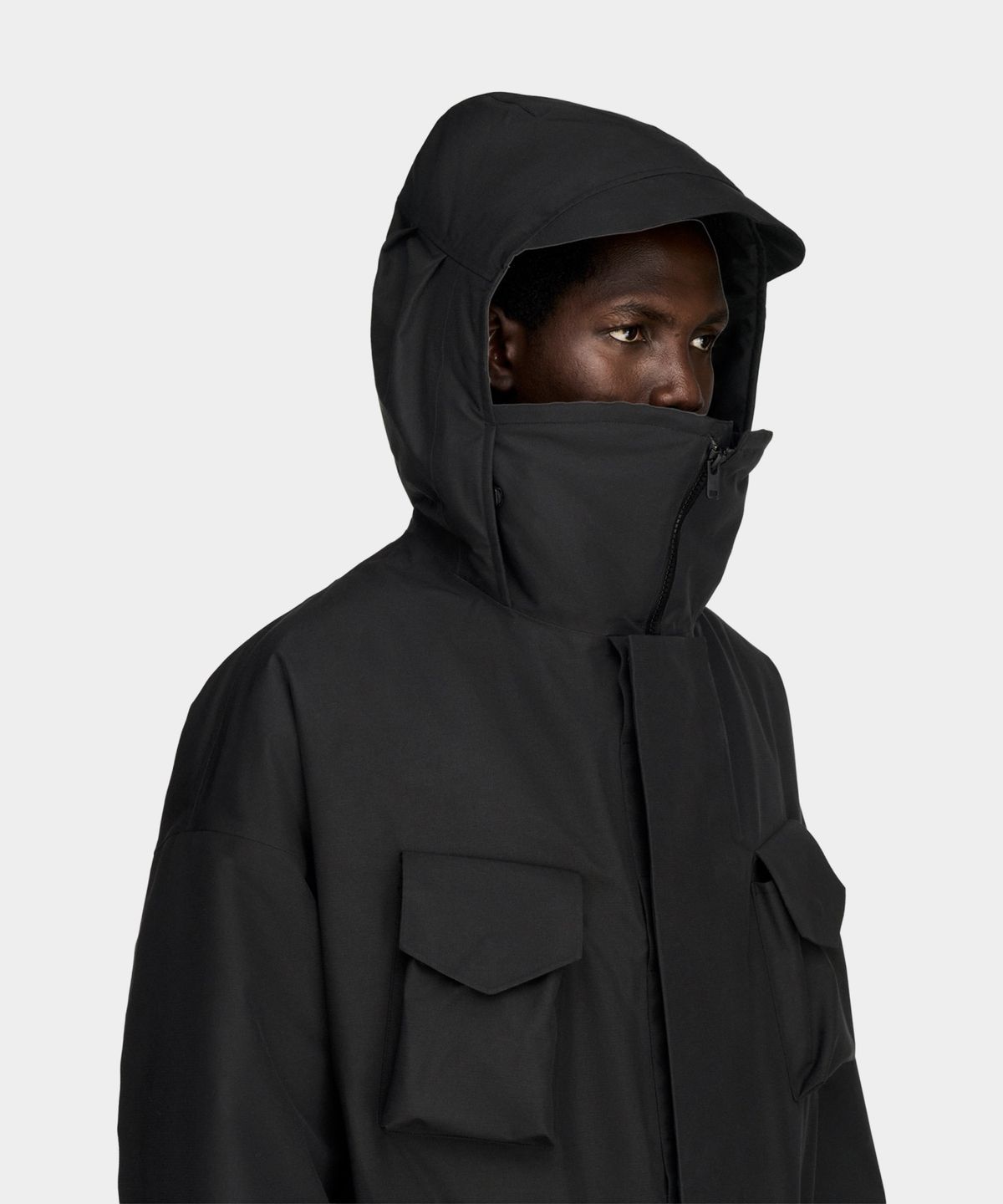 와이쓰리(Y-3) (M) 고어텍스 코트 블랙 M GTX COAT BLACK