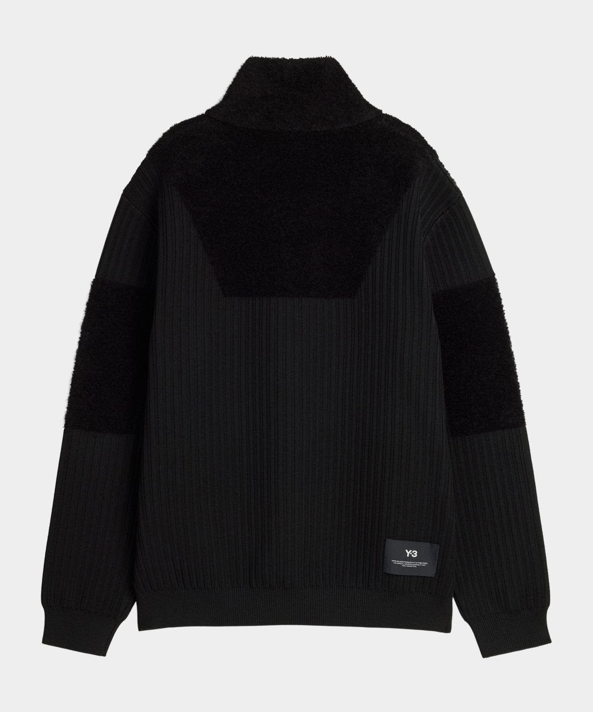 와이쓰리(Y-3) (U) 하프 집 니트 블랙 M 1/2 ZIP KNIT BLACK