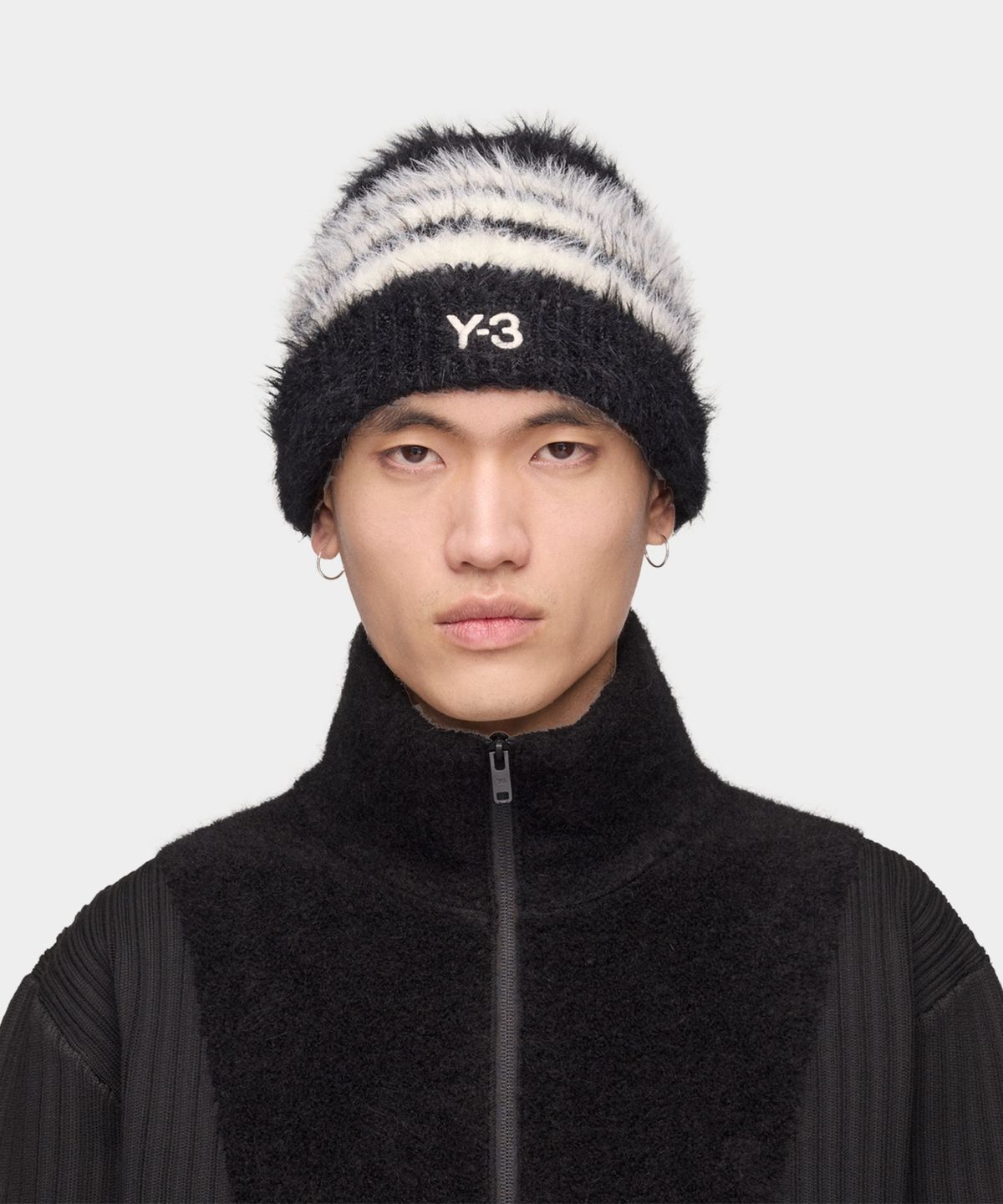 와이쓰리(Y-3) (U) 3S 비니 블랙 Y-3 3S BEANIE BLACK/CREAM WHITE