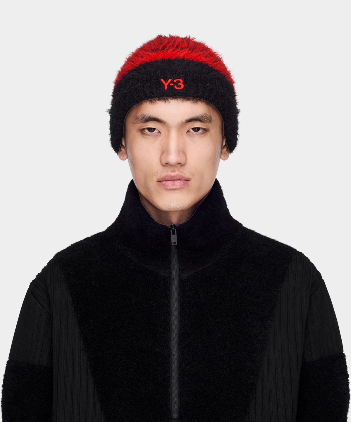 와이쓰리(Y-3) (U) 3S 비니 레드 Y-3 3S BEANIE BLACK/SCARLET
