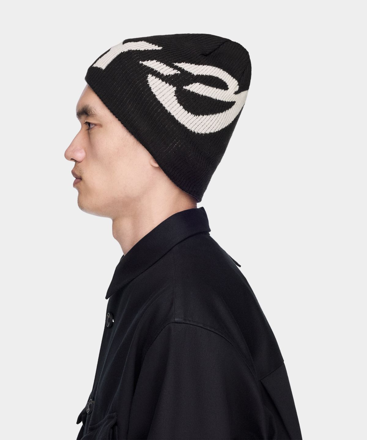 와이쓰리(Y-3) (U) 클래식 비니 블랙 Y-3 CL BEANIE BLACK/CREAM WHITE