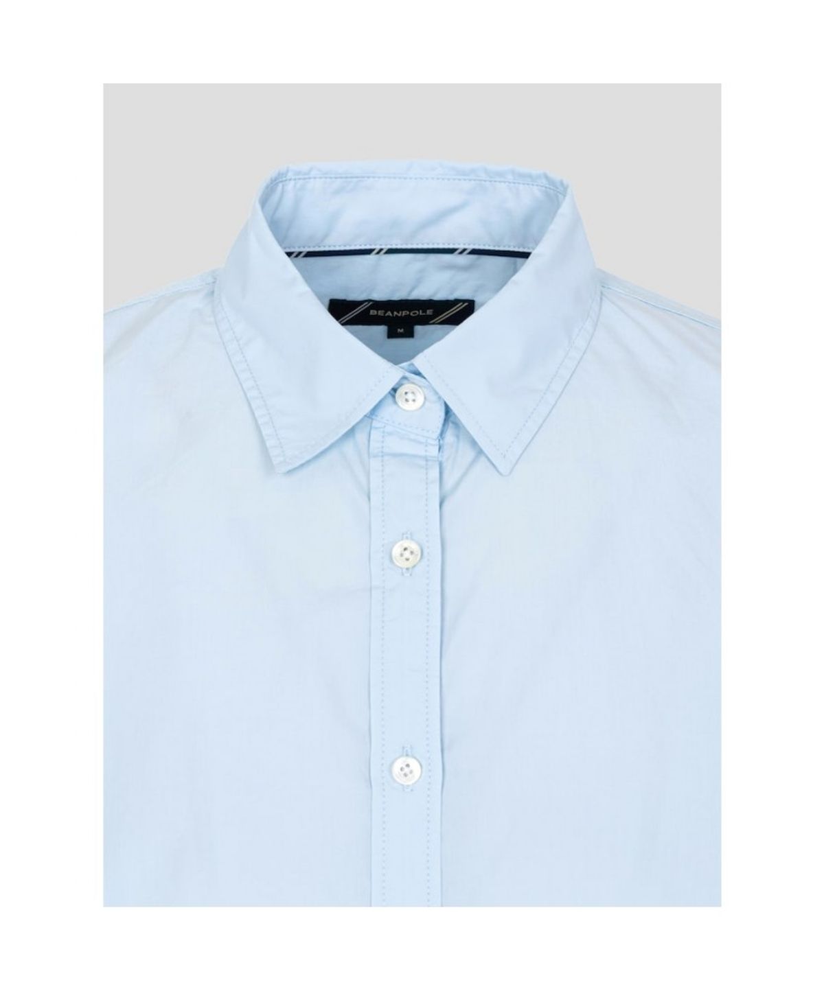 빈폴 레이디스(BEANPOLE LADIES) [Essential] 포플린 솔리드 릴랙스핏 셔츠  스카이 블루