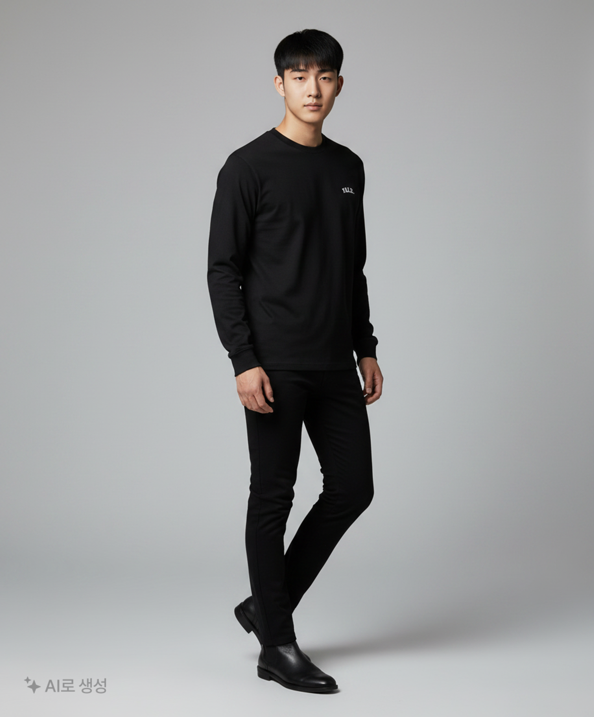 예일(YALE) SMALL ARCH LS BLACK L
